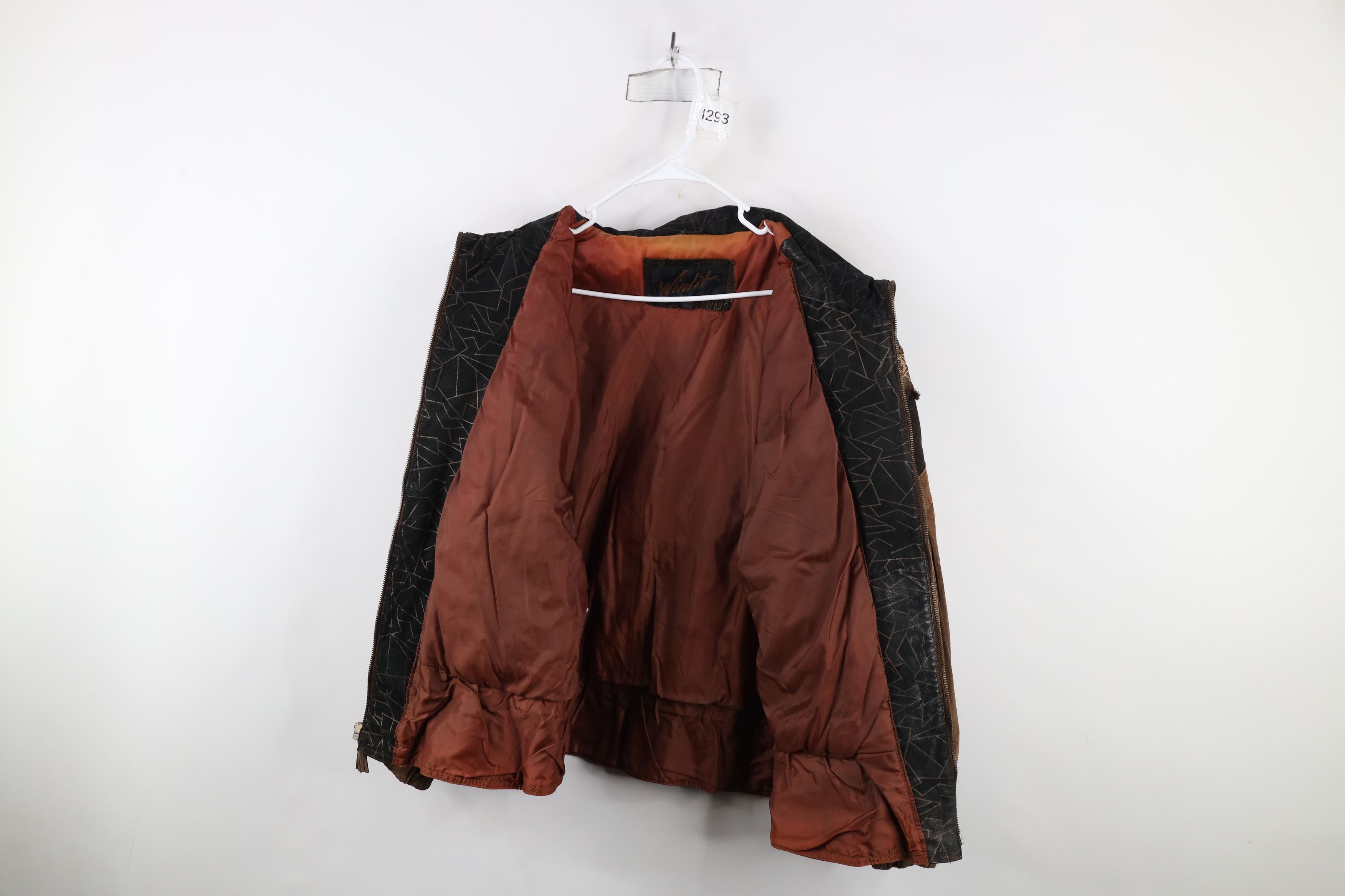 Vintage Vintage 90s Streetwear Suede Leather Patchwork Jacket Size M / US 6-8 / IT 42-44 - 9 Thumbnail