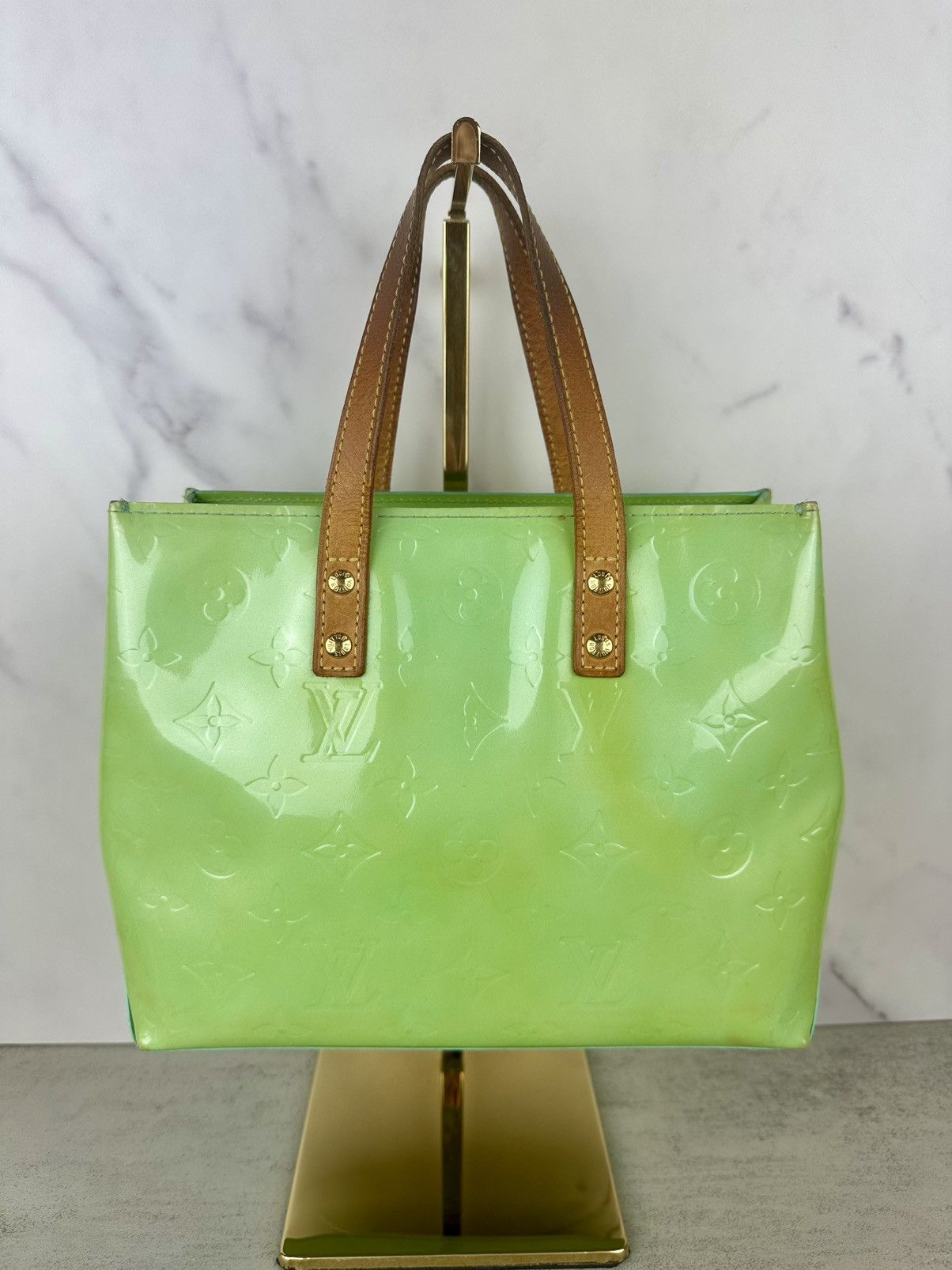 Louis Vuitton Louis Vuitton Green Vernis Reade PM Size ONE SIZE - 2 Thumbnail