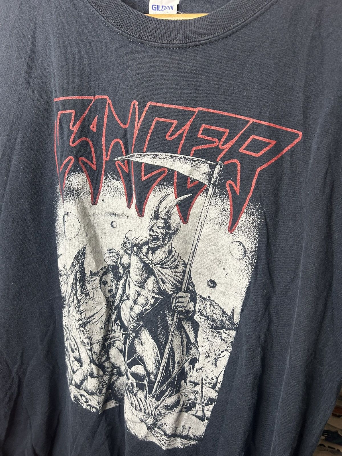 Band Tees Vintage Cancer Band Death Metal Shirt Gildan Black Tee Size US XL / EU 56 / 4 - 2 Thumbnail