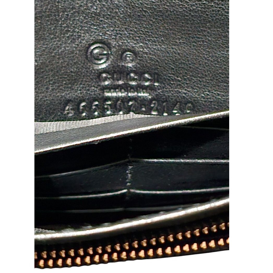 Gucci Gucci Microguccissima Crossbody Wallet on Strap Black Size ONE SIZE - 4 Thumbnail