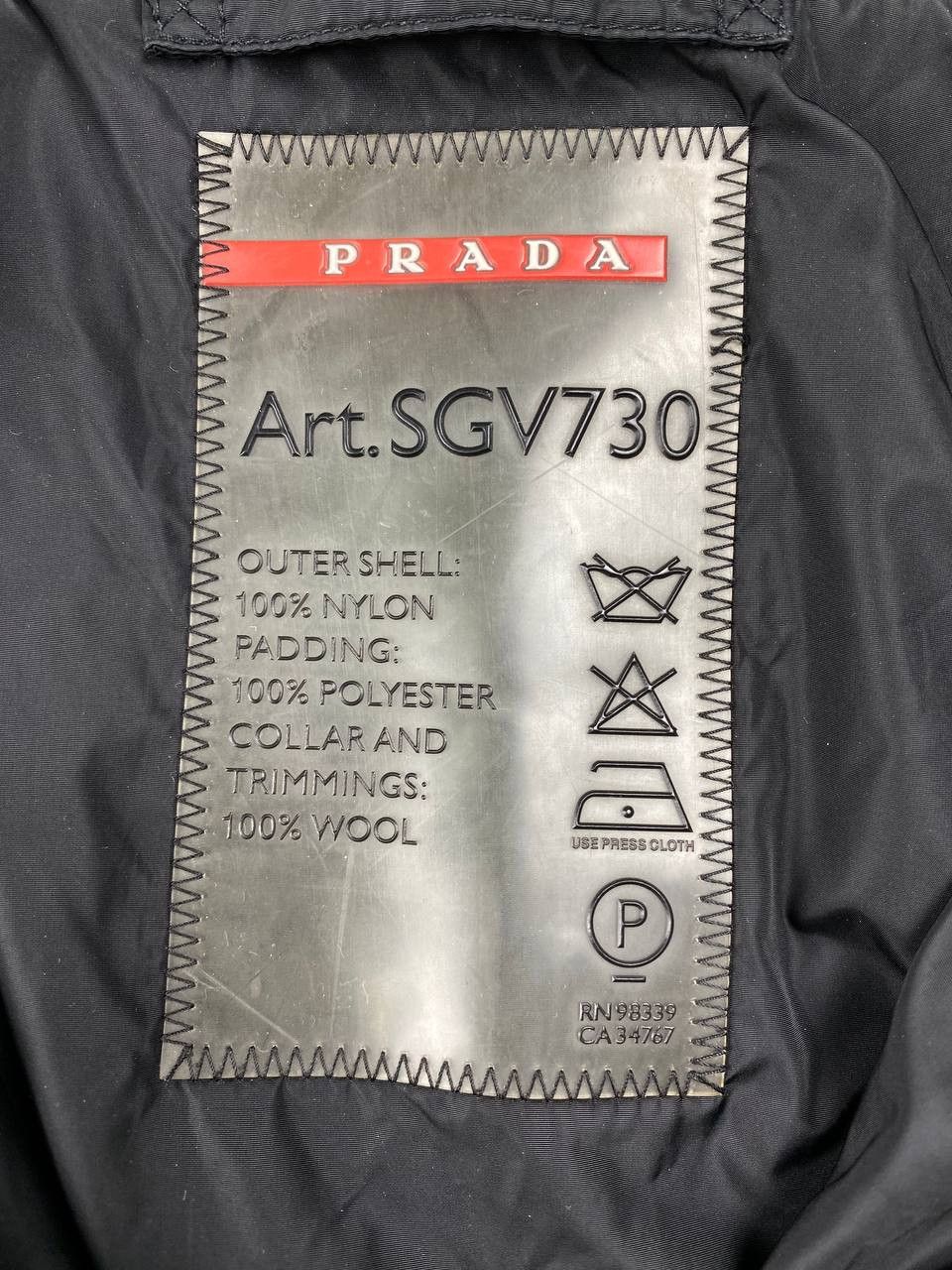 Prada Prada Sport SGV730 Nylon Padded Liner Bomber Jacket Men Size US M / EU 48-50 / 2 - 4 Thumbnail