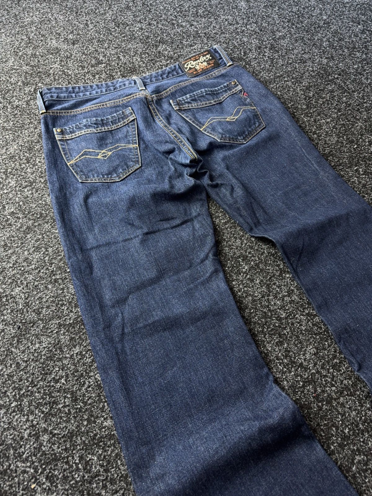 Replay Luxury 00s Replay Blue Denim pants Jeans Vintage Italy Size US 34 / EU 50 - 11 Thumbnail