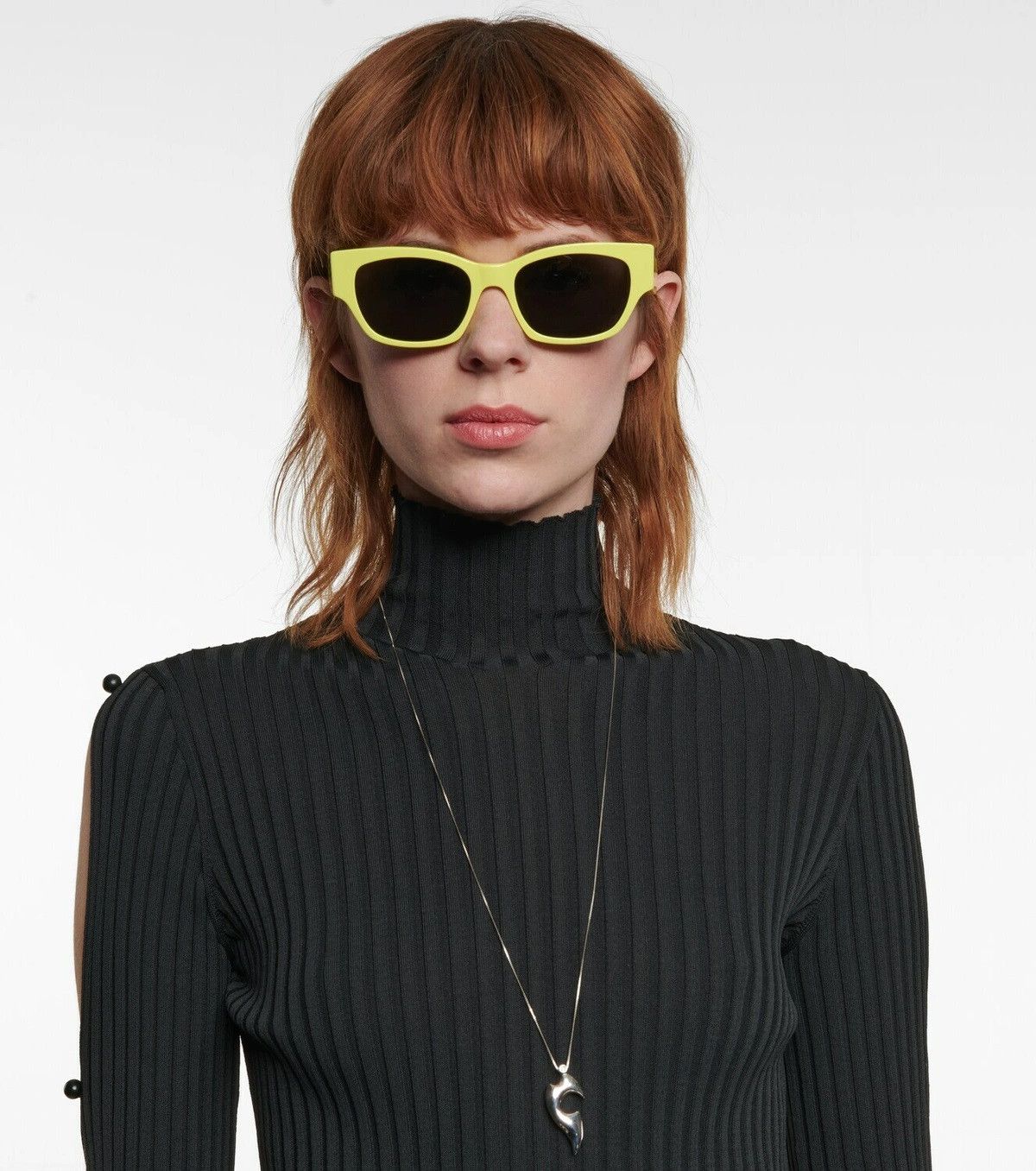 Celine Celine MONOCHROMS Women Sunglasses Cat Eye CL40197U 93A Size ONE SIZE - 12 Thumbnail