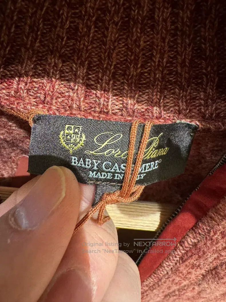 Loro Piana Loro Piana Men's casual mixed red zipper cashmere sweater Size US XL / EU 56 / 4 - 4 Thumbnail