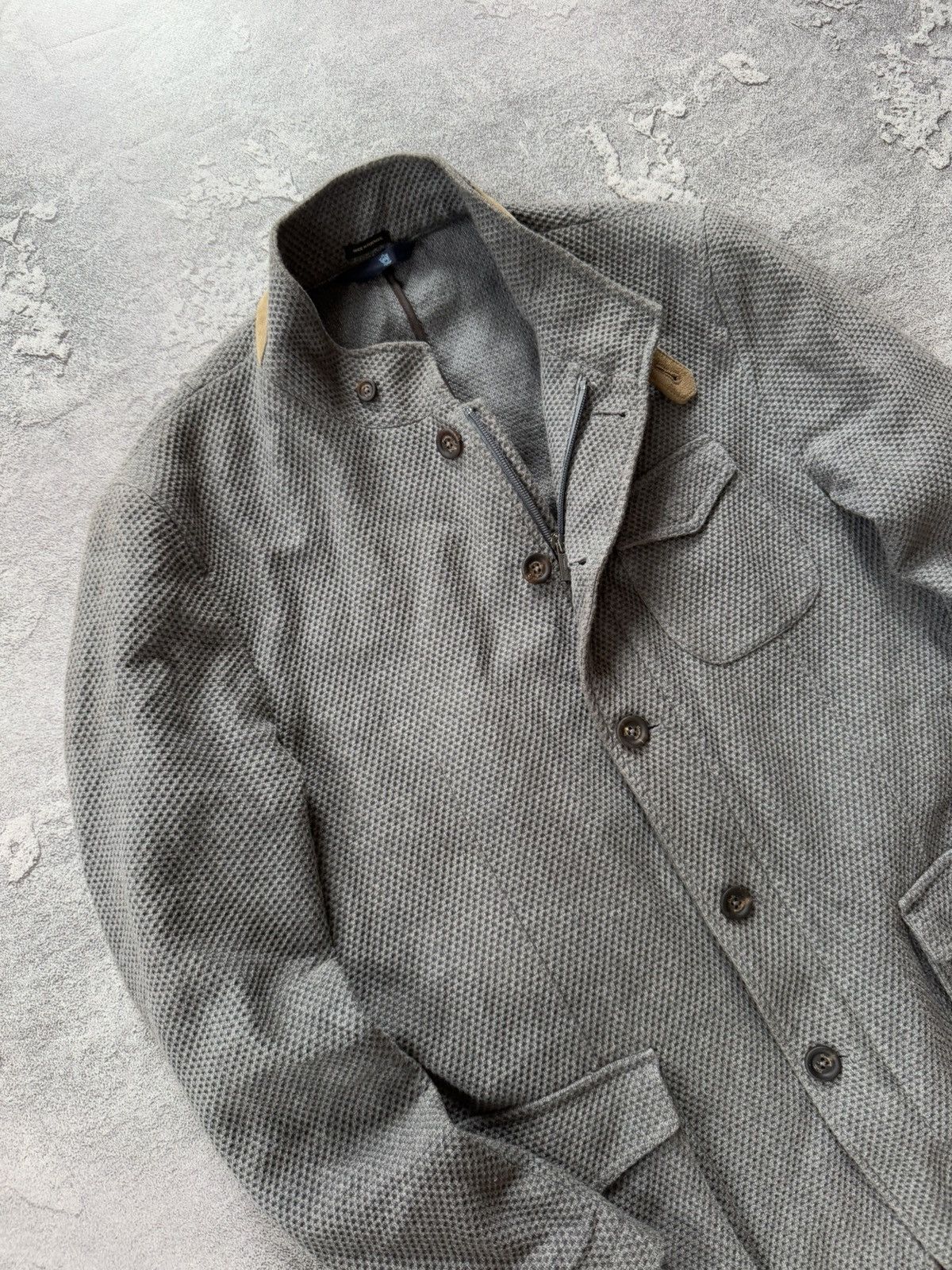 Designer × Massimo Dutti Massimo Dutti EUR52/USA42 blazer button up zip jacket coat Size 42S - 2 Thumbnail