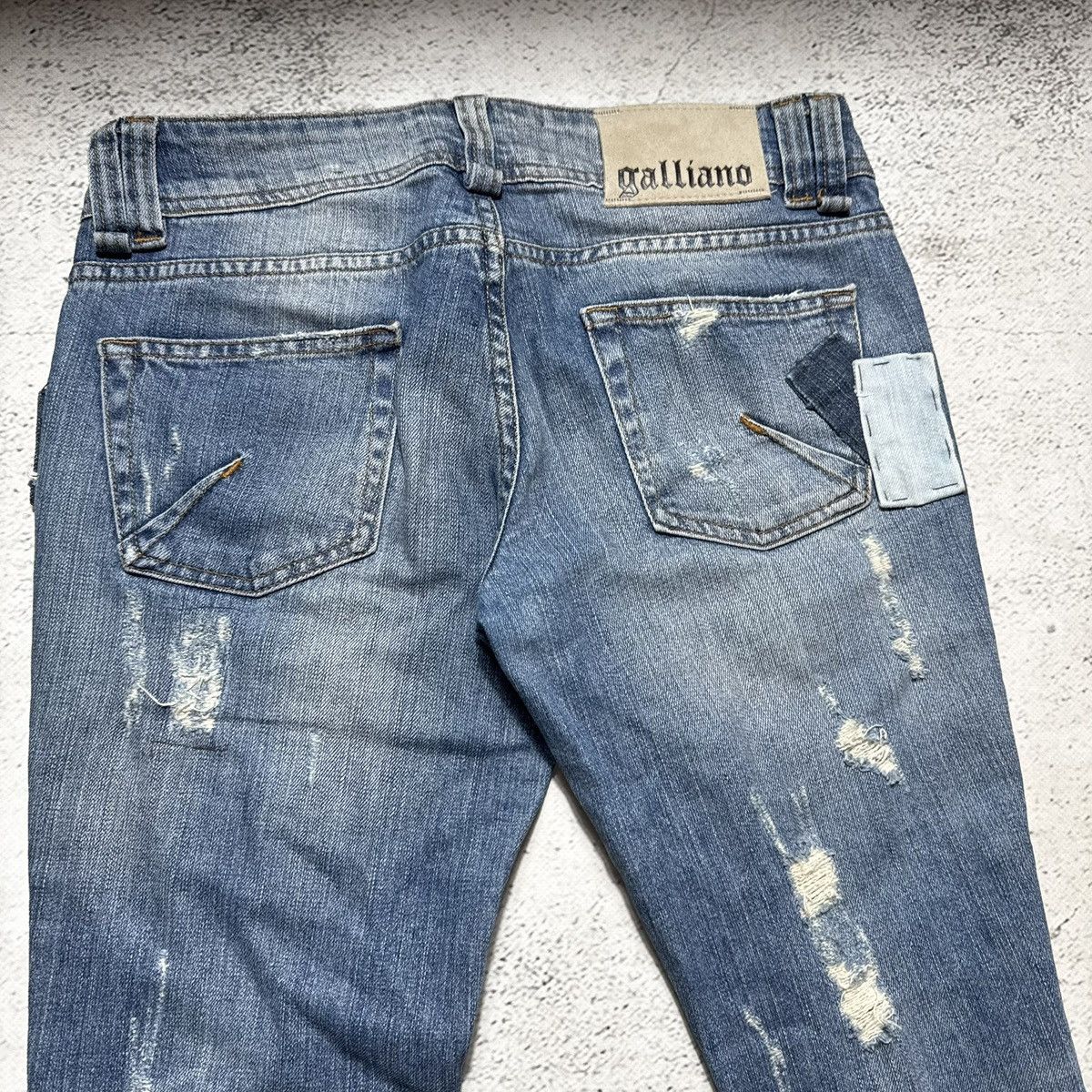 John Galliano drip john galliano distressed women jeans destroy avantgarde Size 27" / US 4 / IT 40 - 12 Thumbnail