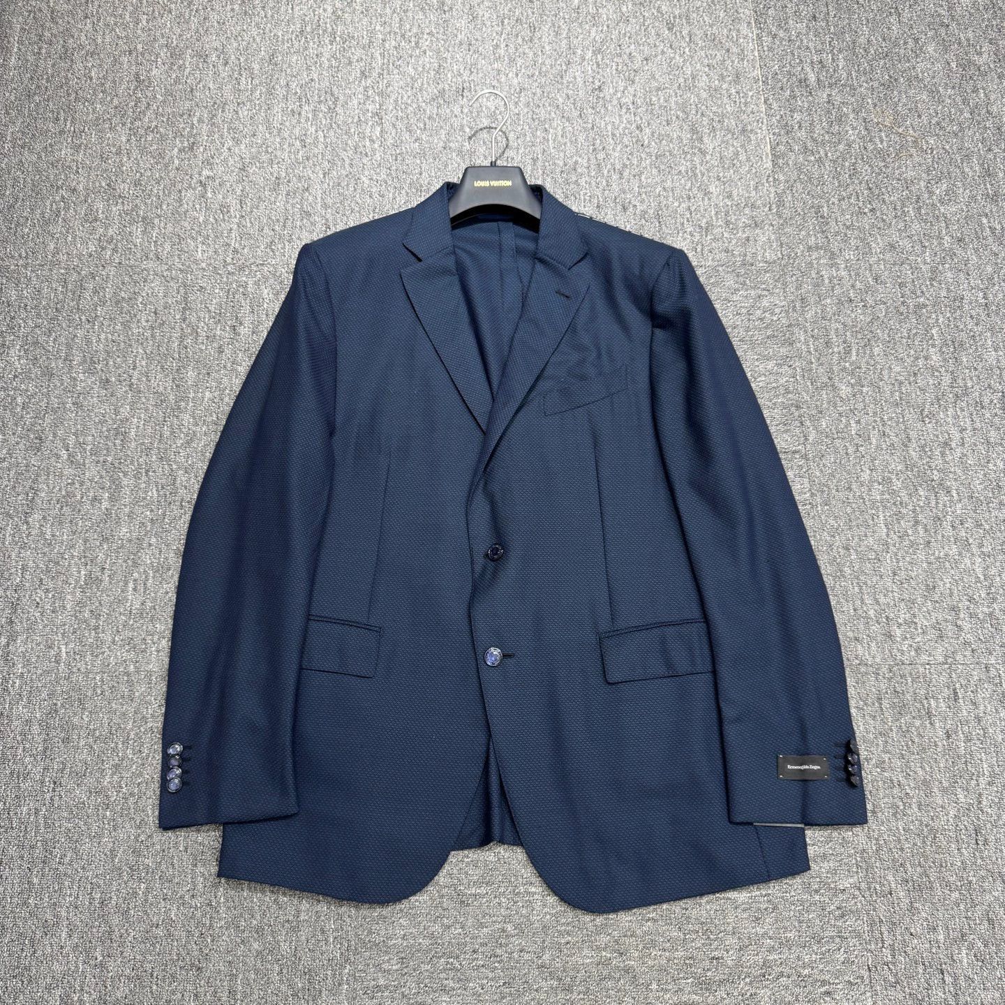 Ermenegildo Zegna Blue Single-Breasted Blazer Size US M / EU 48-50 / 2 - 1 Thumbnail