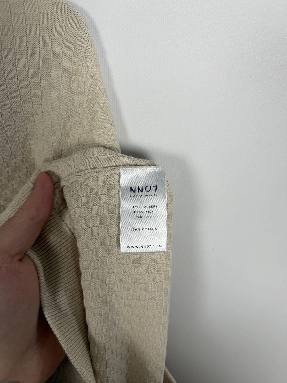 NN07 Men’s NN07 No Nationality Waffle Knit Sweatshirt Pullover XL Size US XL / EU 56 / 4 - 8 Thumbnail