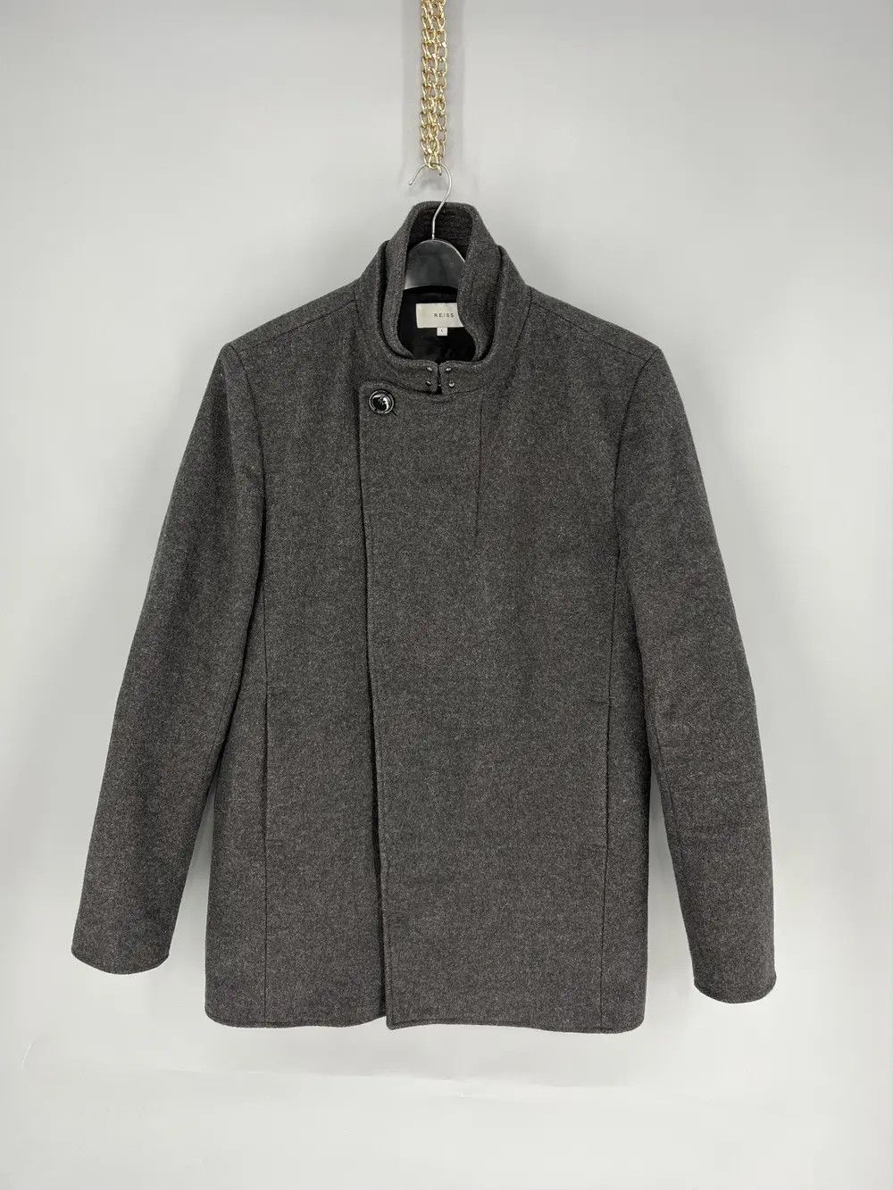 Reiss Reiss gray Wool Blend Double Collar Coat L Size US L / EU 52-54 / 3 - 1 Thumbnail