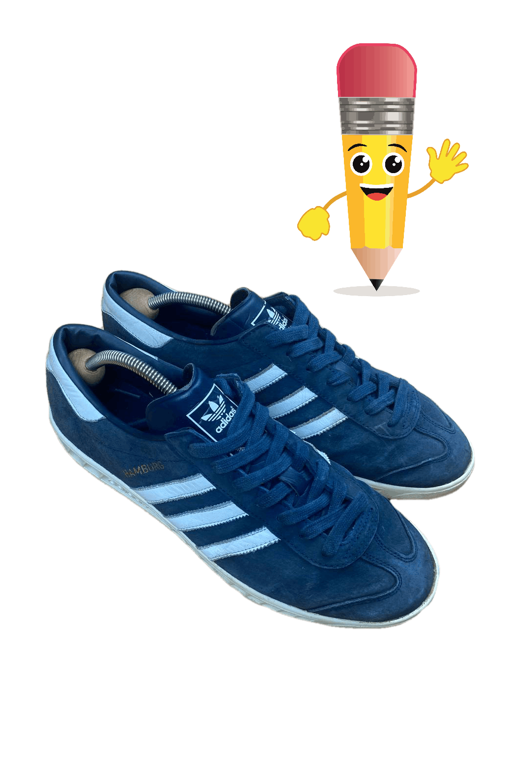 Adidas × Vintage Adidas Hamburg Dark Blue White S74838 SIZE US 11,5 Size US 11.5 / EU 44-45 - 1 Thumbnail