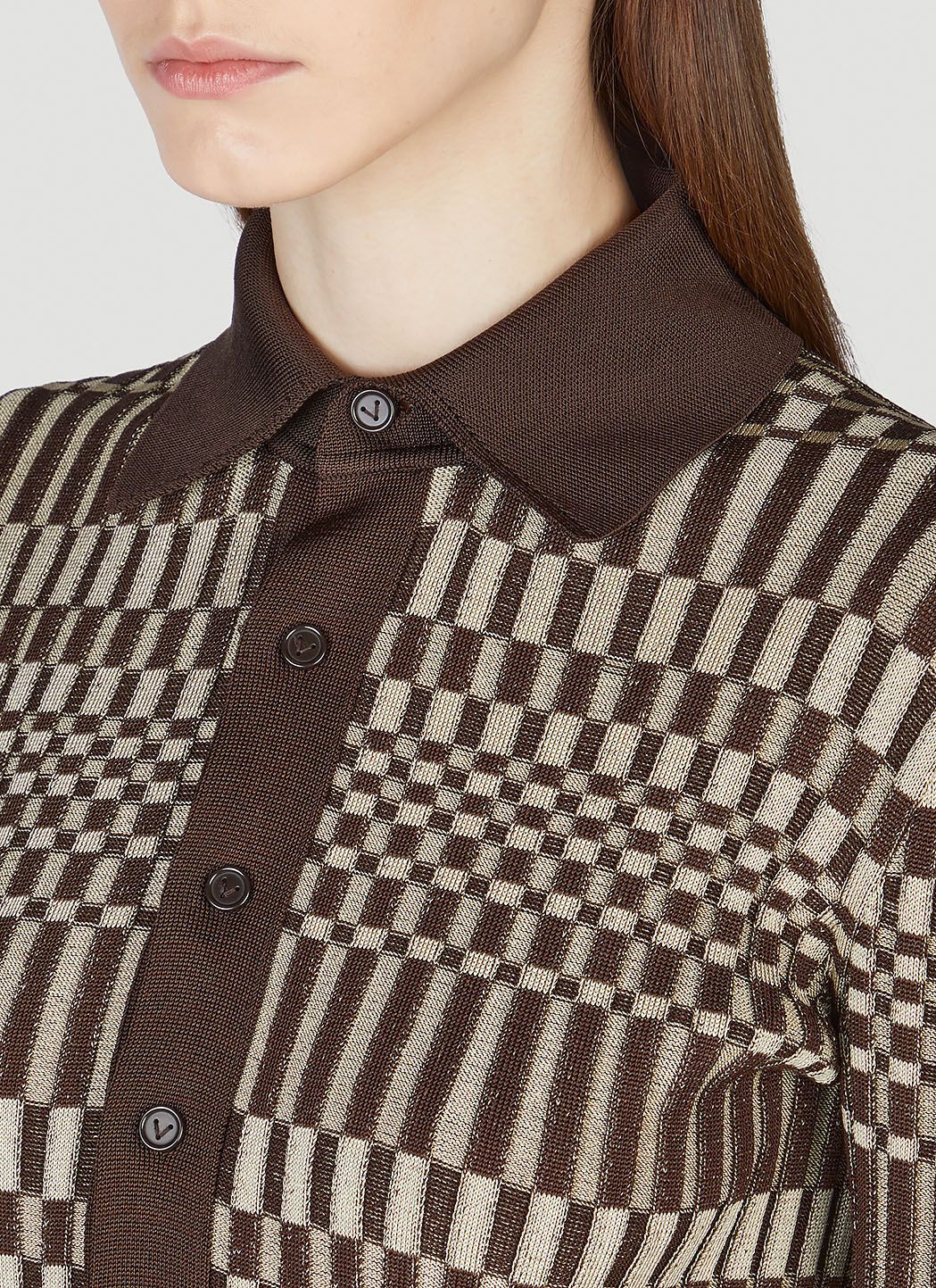 Bottega Veneta o1loc1c0824 707872 Cardigan in Multicolor Size L / US 10 / IT 46 - 4 Thumbnail