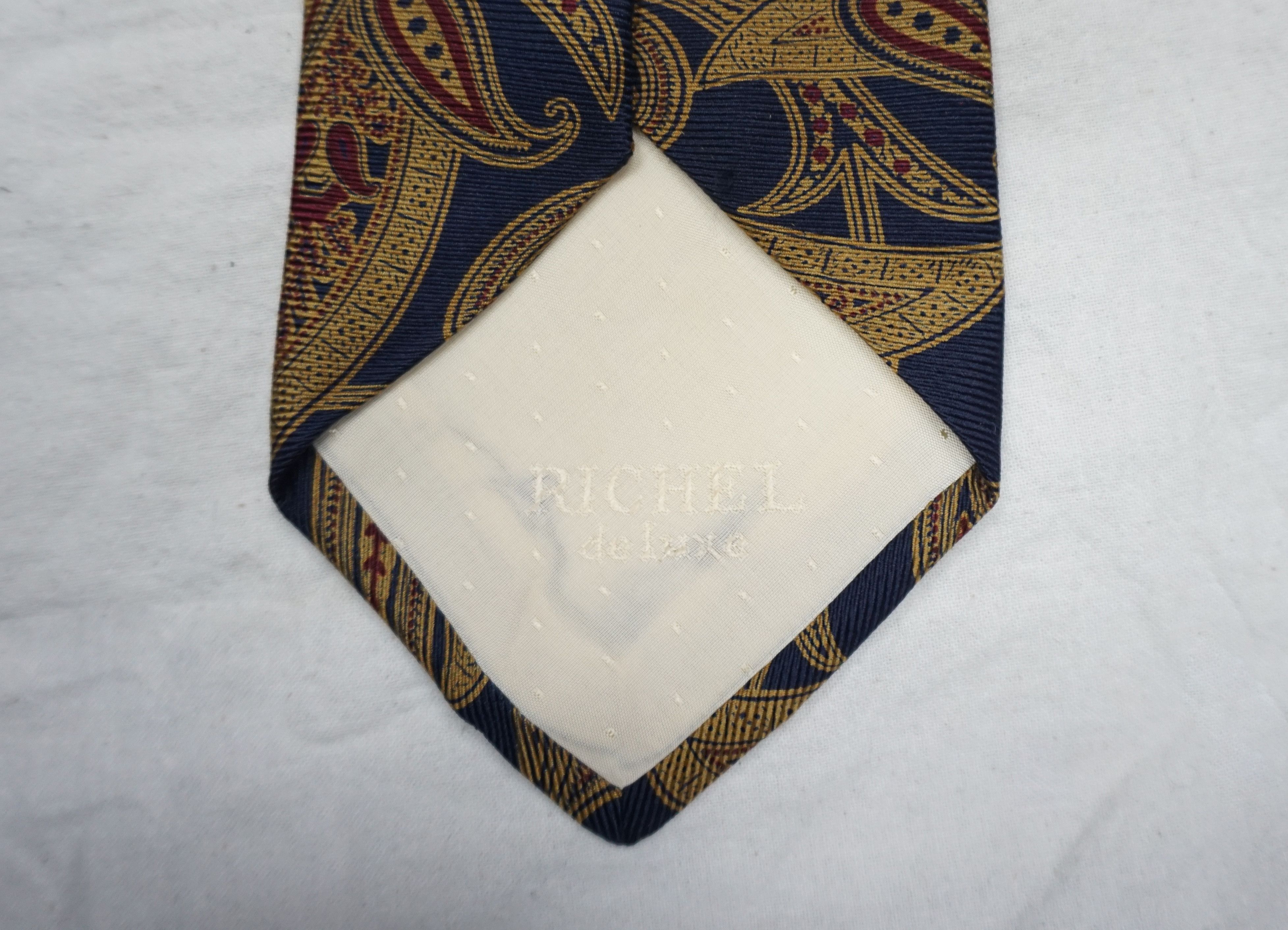 Other 80's Richel paisley Pattern Necktie Size ONE SIZE - 4 Thumbnail