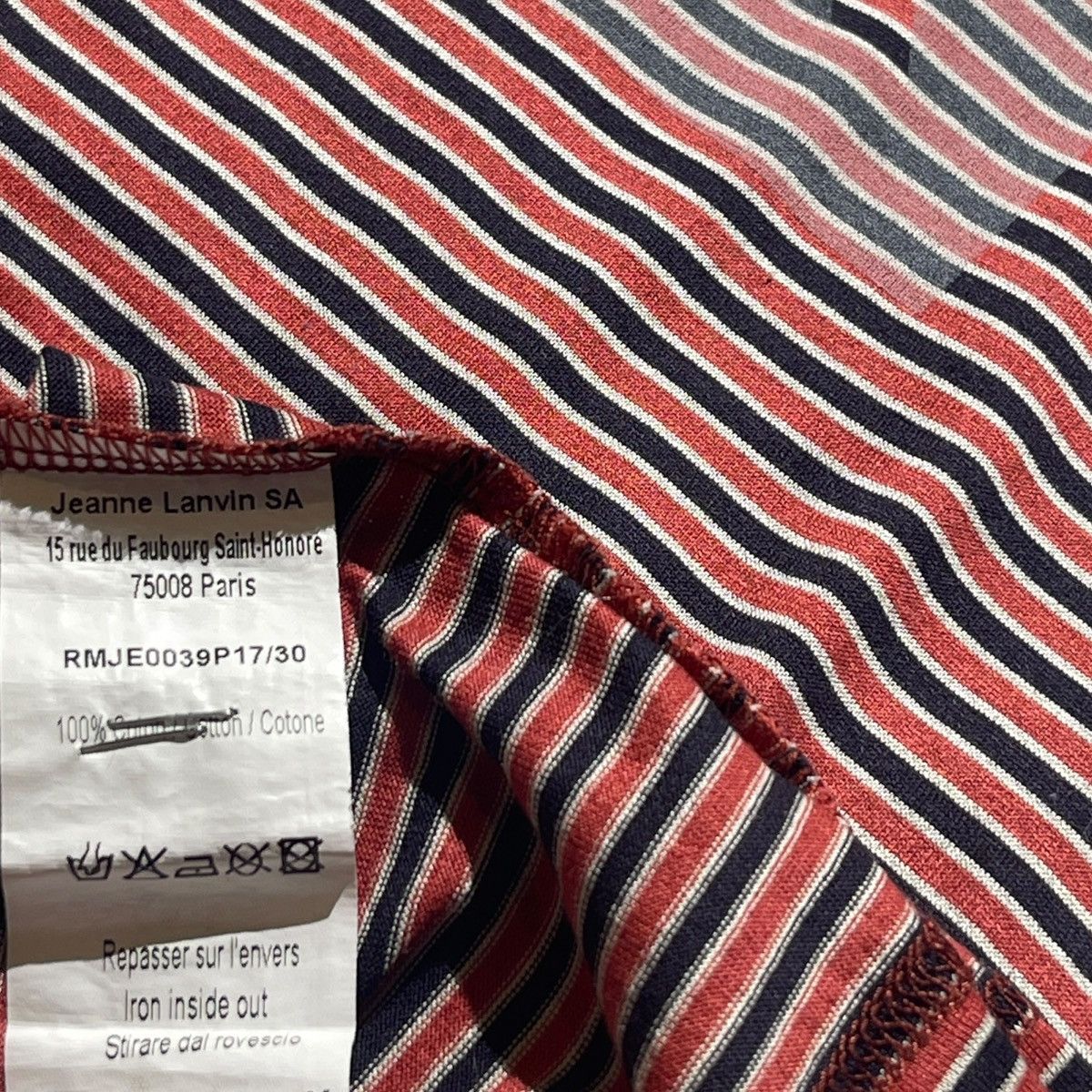 Lanvin Error graphic striped tee Size US L / EU 52-54 / 3 - 3 Thumbnail