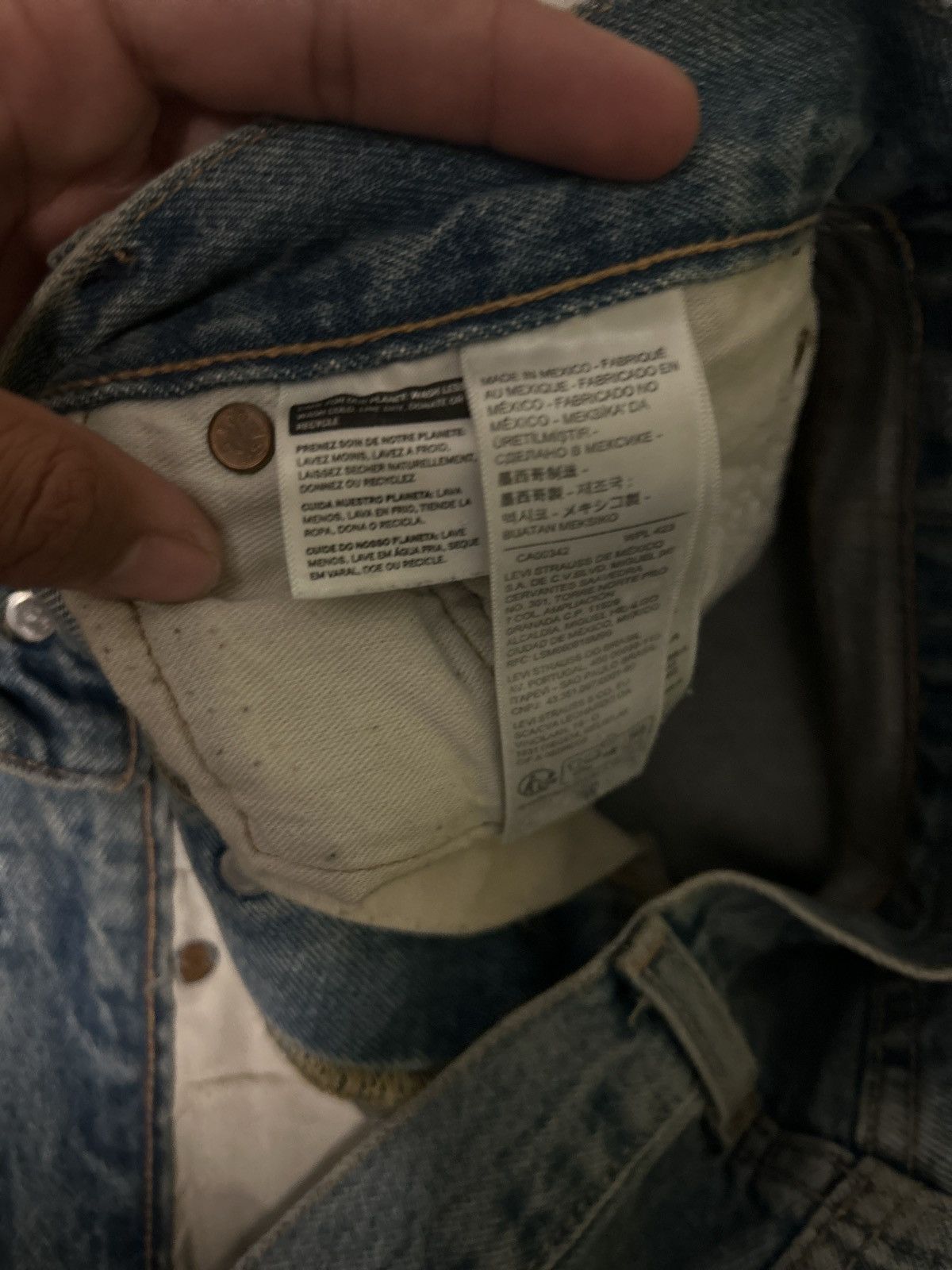 DENIM TEARS Denim Tear Jeans size 33x32 Size US 33 - 4 Thumbnail