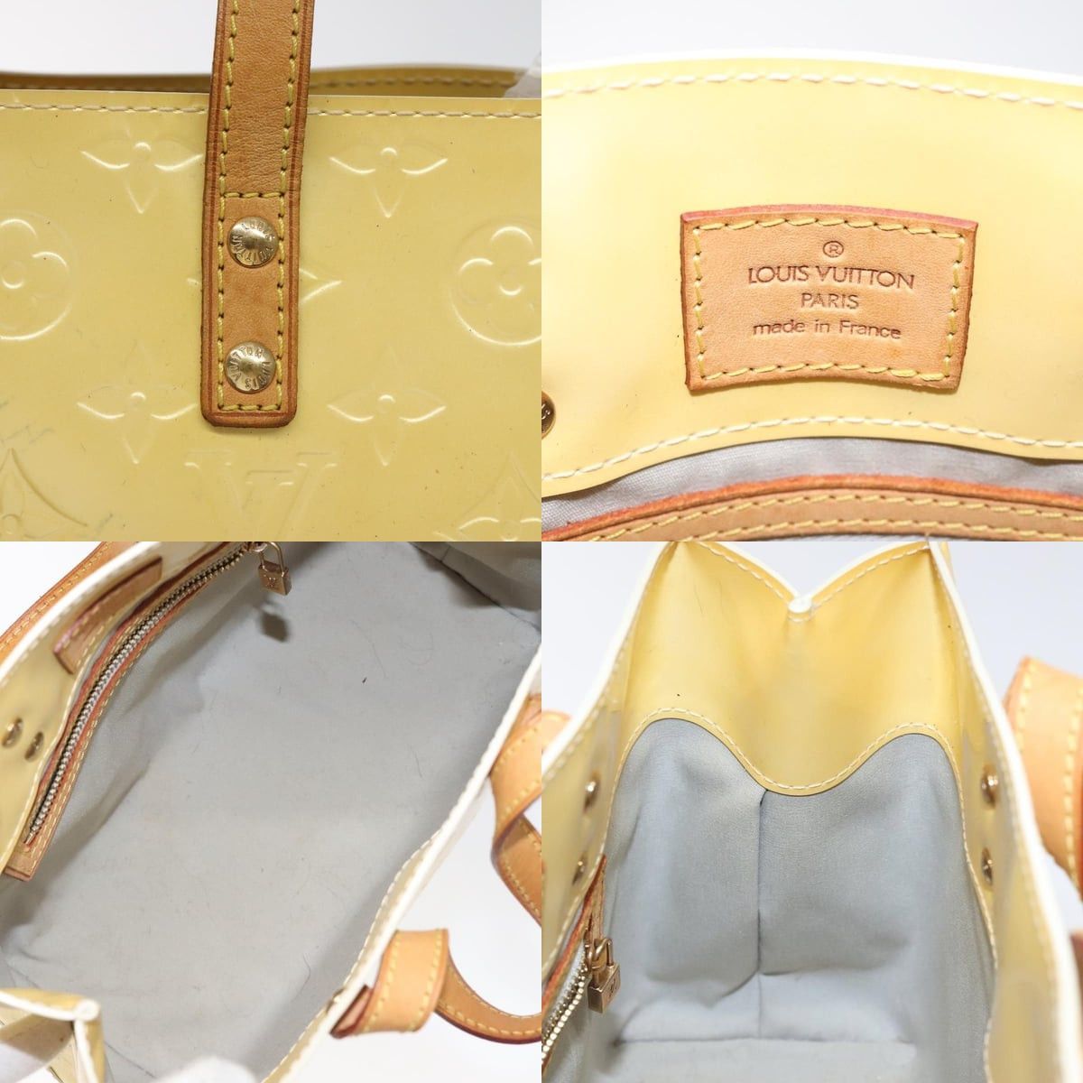 Louis Vuitton LOUIS VUITTON Monogram Vernis Reade PM Hand Bag Perle M91336 Size ONE SIZE - 11 Thumbnail