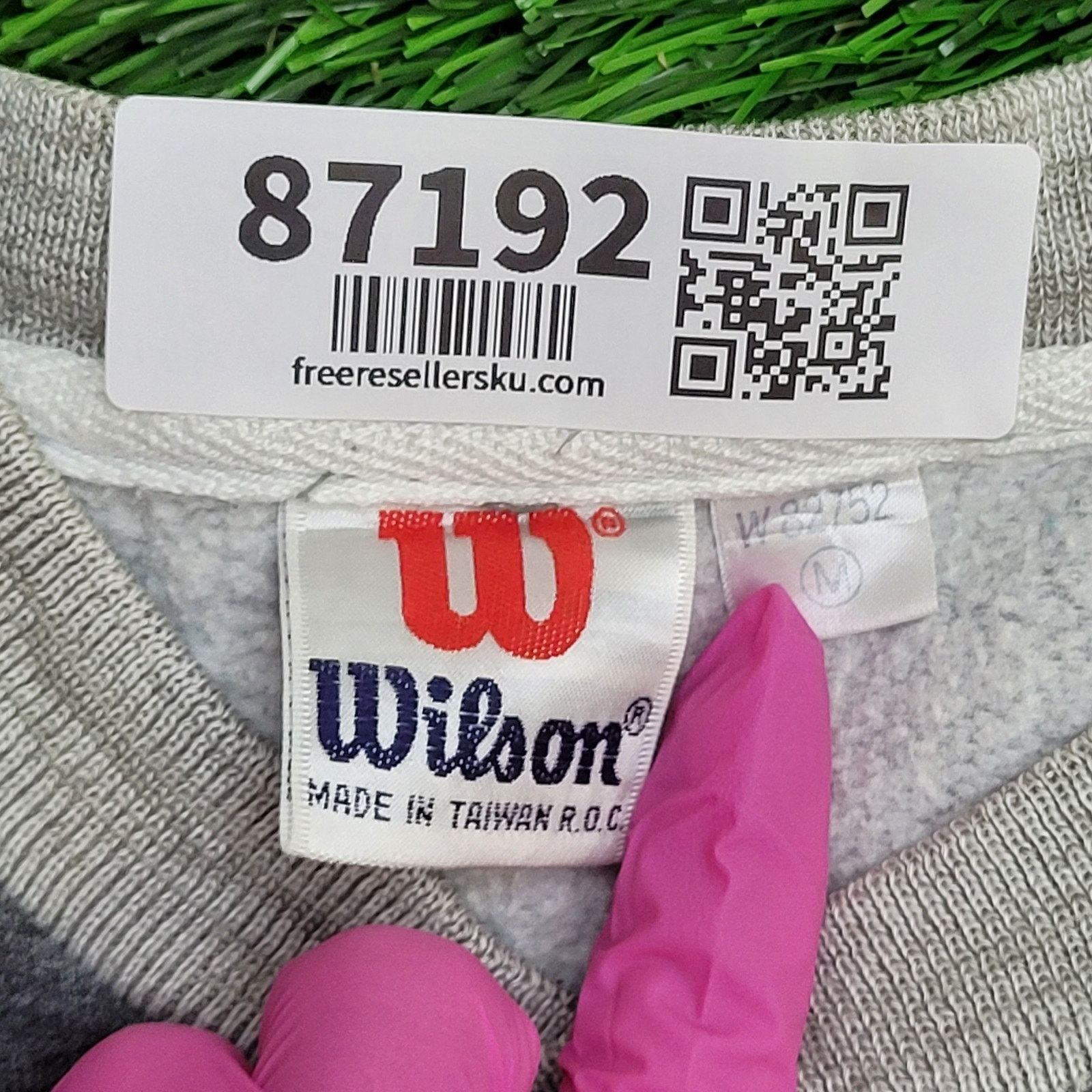 Wilson Vintage 90s Wilson Sweatshirt Womens Medium 20x23 Gray Size M / US 6-8 / IT 42-44 - 8 Thumbnail