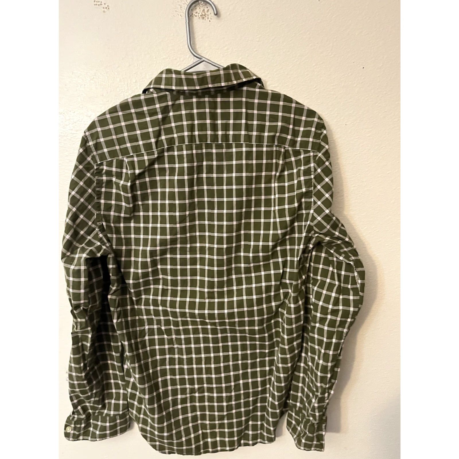 Gap Gap Button-Up Shirt Mens M Green Plaid Slim Long Sleeve Collared Size US M / EU 48-50 / 2 - 2 Thumbnail