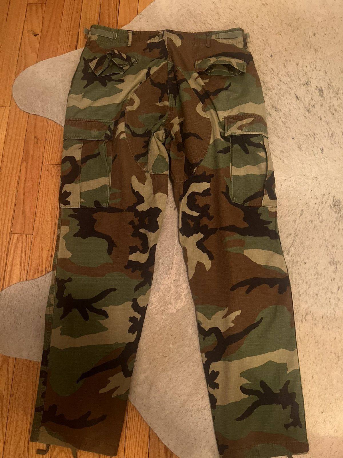 Vintage Vtg 90s Army Woodland Camo Cargo Pants Customized (US 36) Size US 36 / EU 52 - 2 Thumbnail