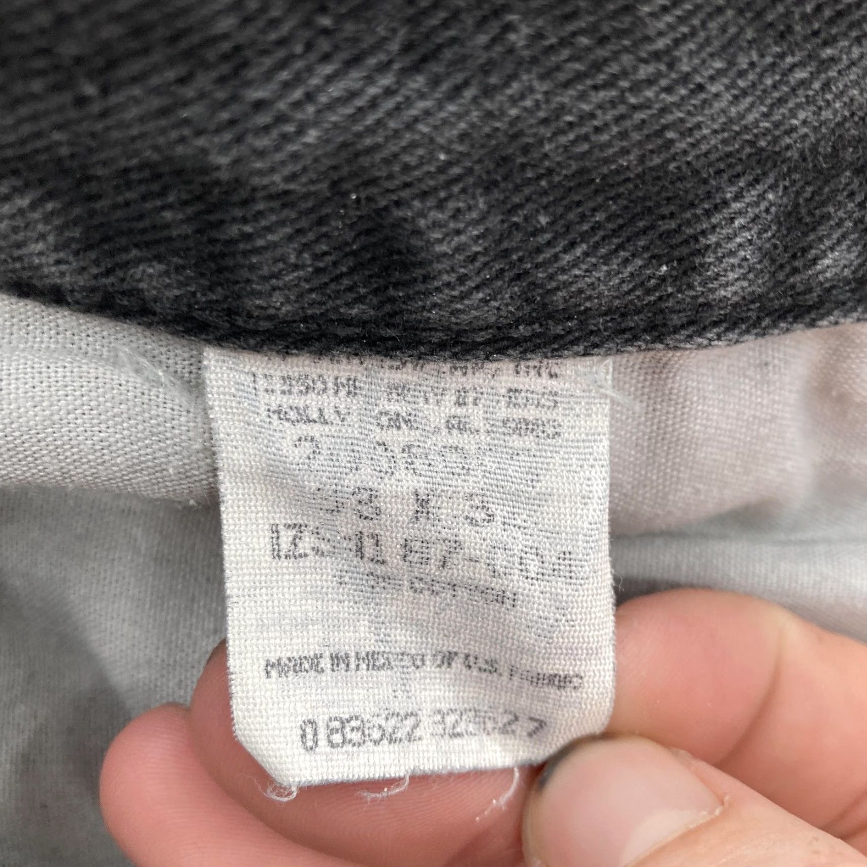 Lee VINTAGE Lee Jeans Mens 31x32 Straight Regular Black Charcoal Wash 90s Grunge Denim Size US 31 - 6 Thumbnail