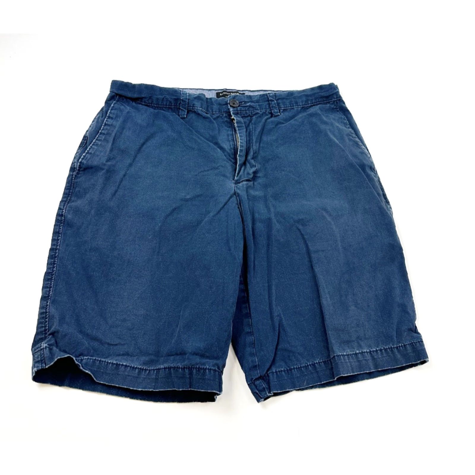 Banana Republic Banana Republic Shorts Men 34 Blue Geometric Print Chino Cotton Geometric Mens 34 Blue Size US 33 - 2 Thumbnail