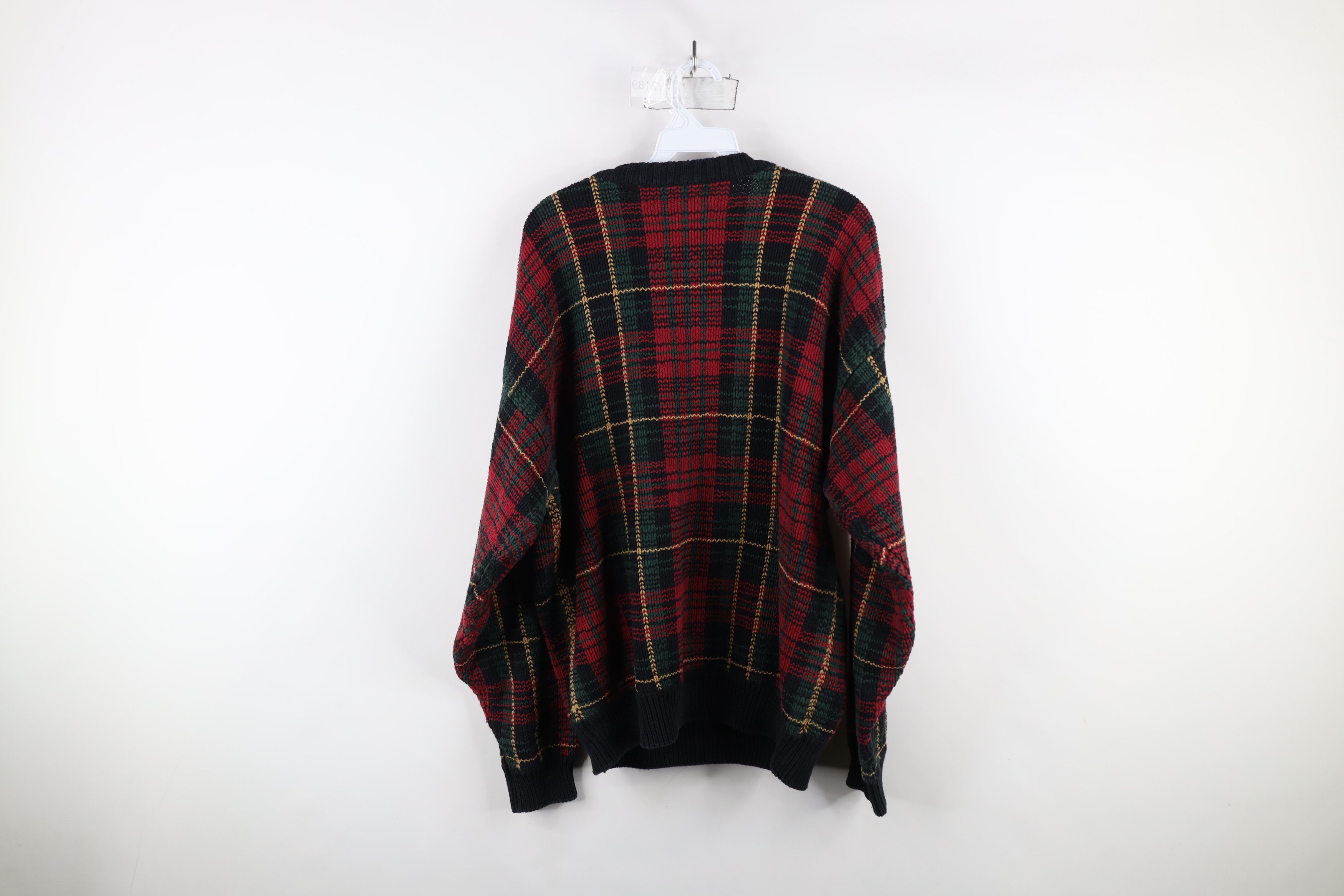 Vintage Vintage 90s Streetwear Heavyweight Crewneck Sweater Plaid Size US M / EU 48-50 / 2 - 7 Thumbnail