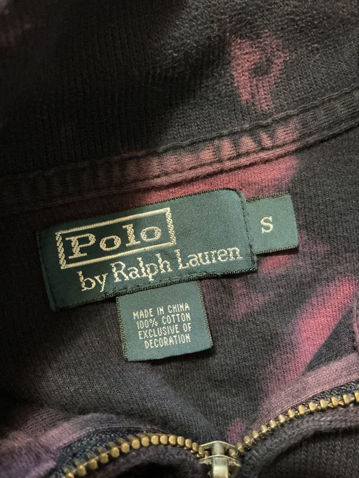 Polo Ralph Lauren VTG Polo Ralph Lauren Pony Logo Bleach Dyed 1/4 Zip Sweater Size US S / EU 44-46 / 1 - 6 Thumbnail