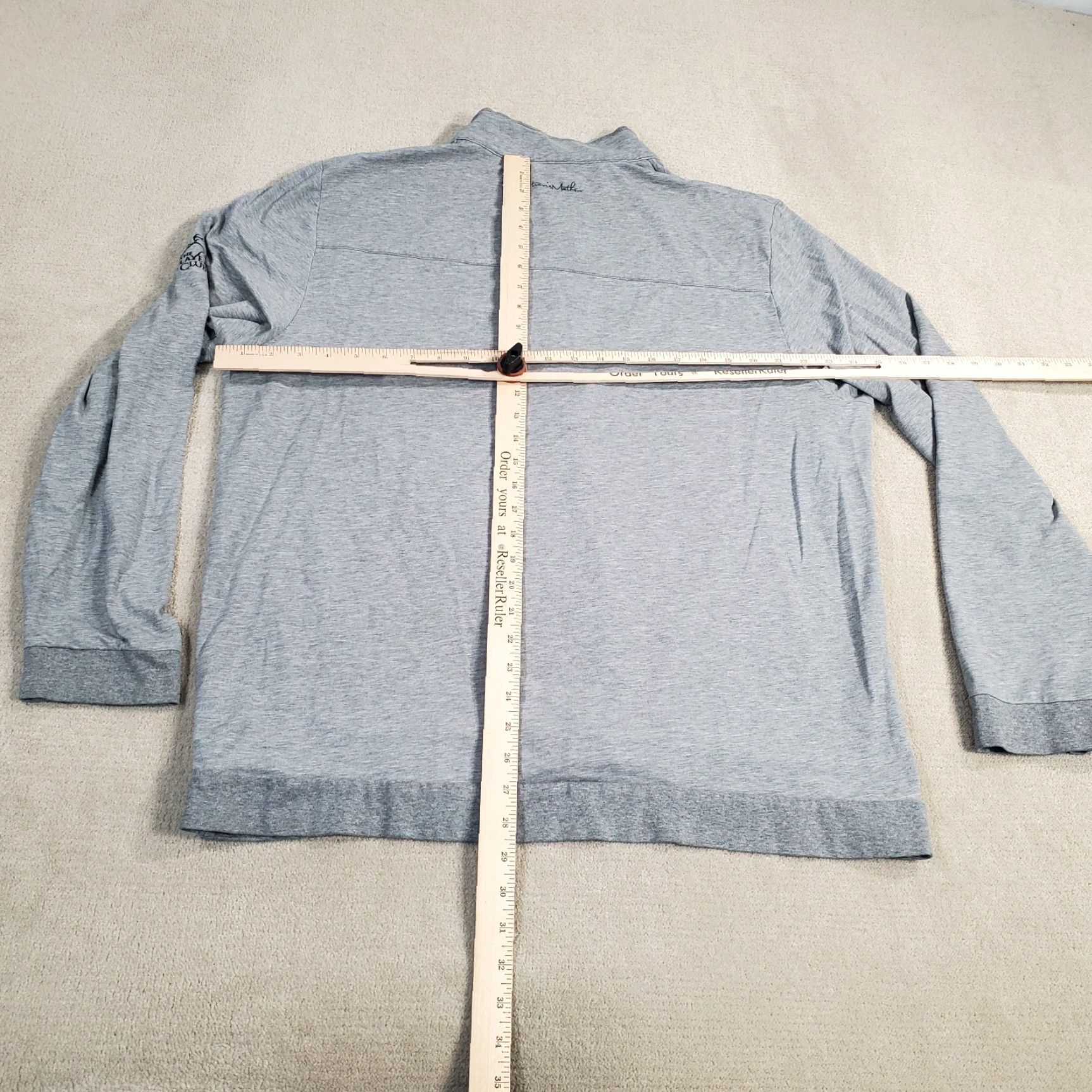 TravisMathew Travis Mathew 1/4 Zip Pullover Mens XL Gray Shirt Jacket Performance Regular Logo Long Sleeve Casual Shirt Jacket Size US XL / EU 56 / 4 - 6 Thumbnail