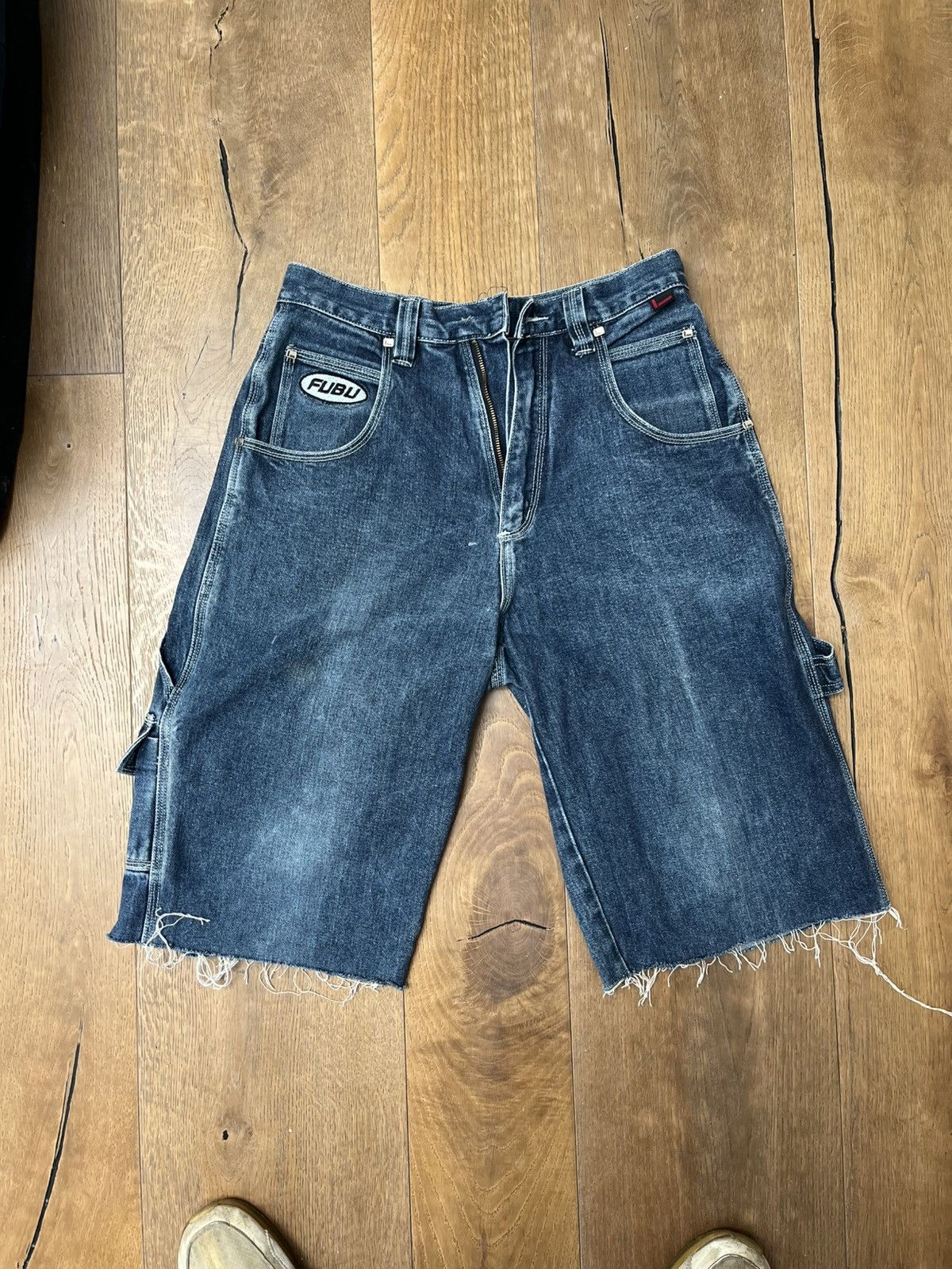 Fubu Jorts Fubu y2k Shorts Jeans Denim Size US 31 - 3 Thumbnail