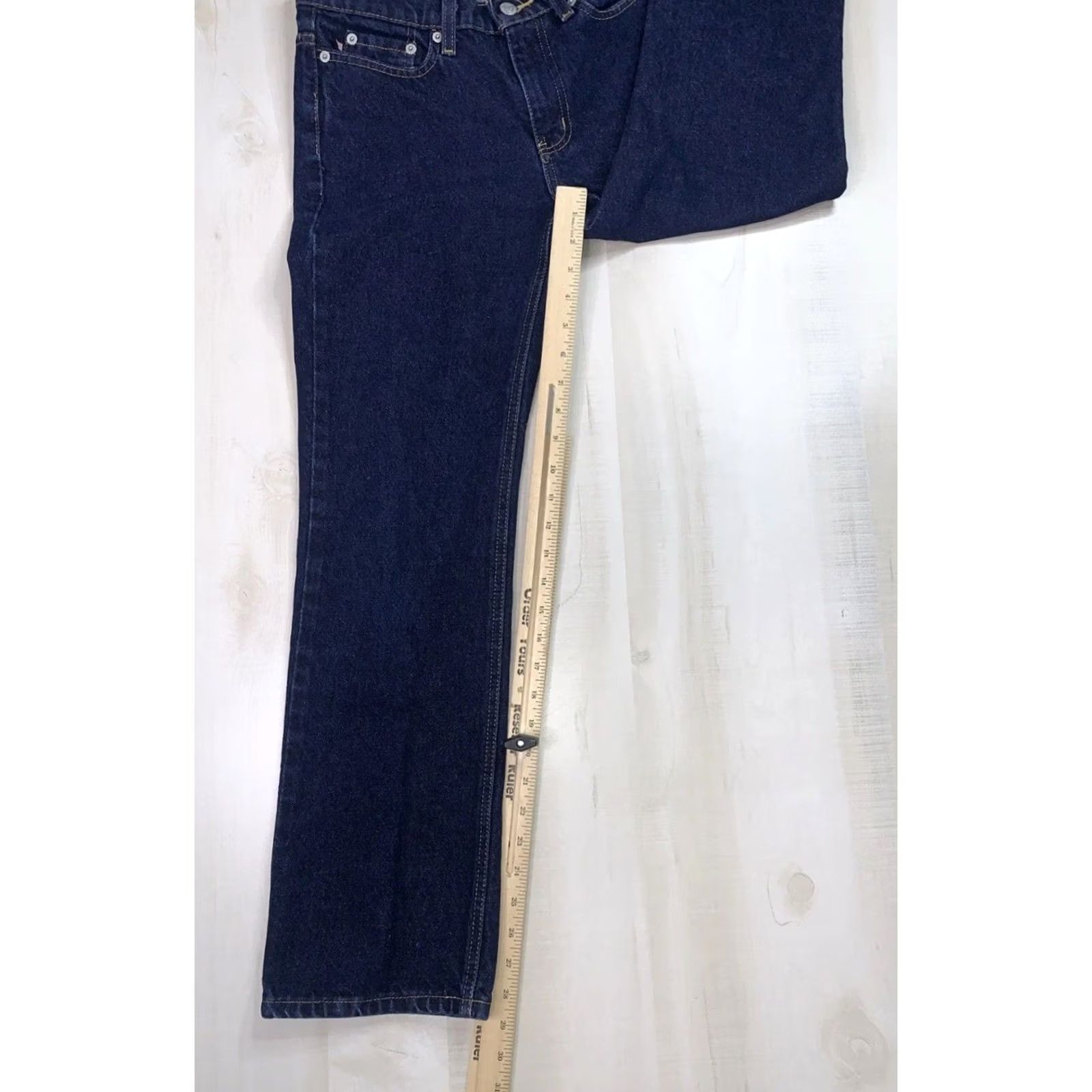 Ralph Lauren VINTAGE Ralph Lauren 67 Bootcut Jeans Womens 4x29-12867 Dark Wash Denim 90s Y2K Size 27" / US 4 / IT 40 - 2 Thumbnail