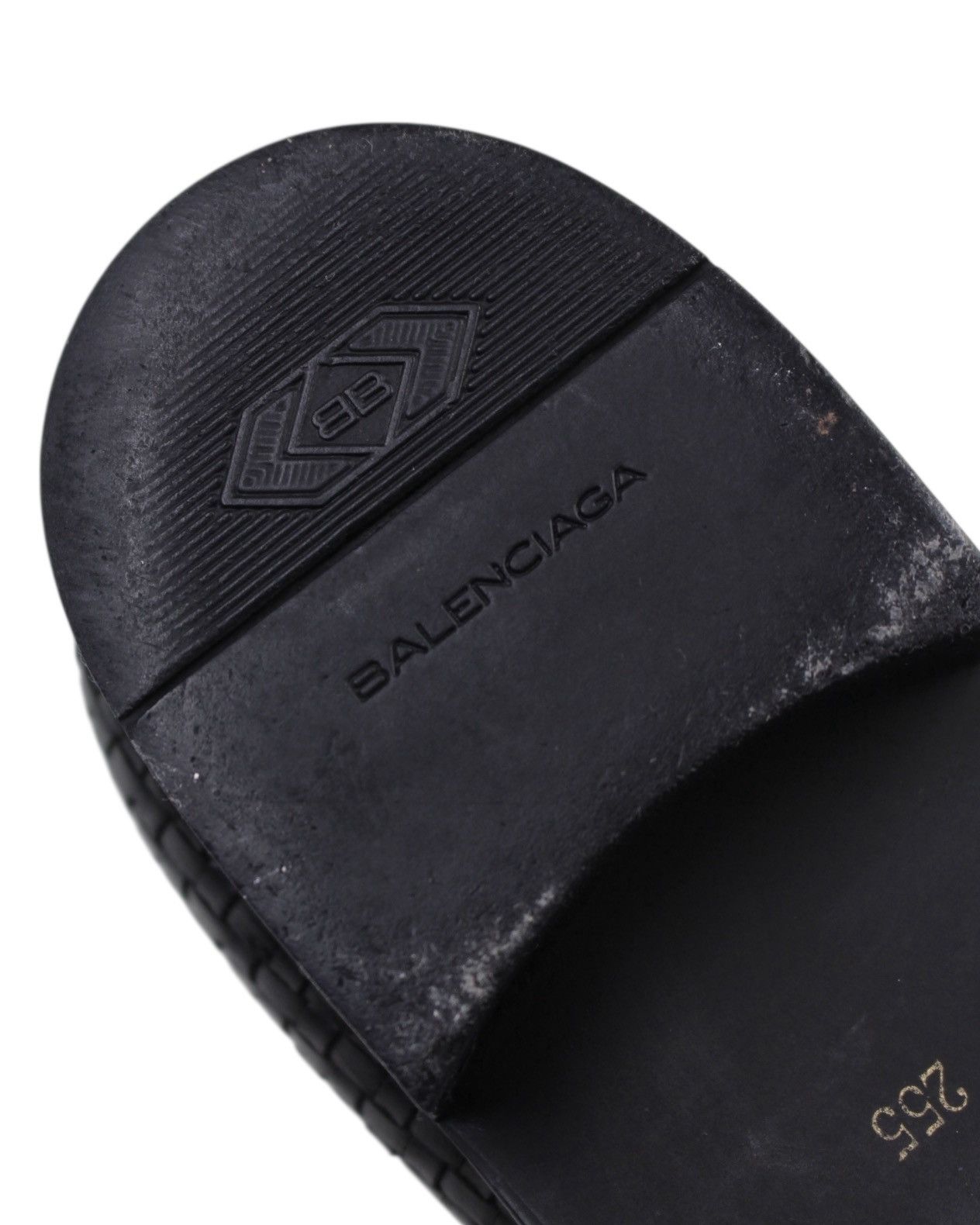1990S BALENCIAGA PARIS WOVEN LEATHER DERBY