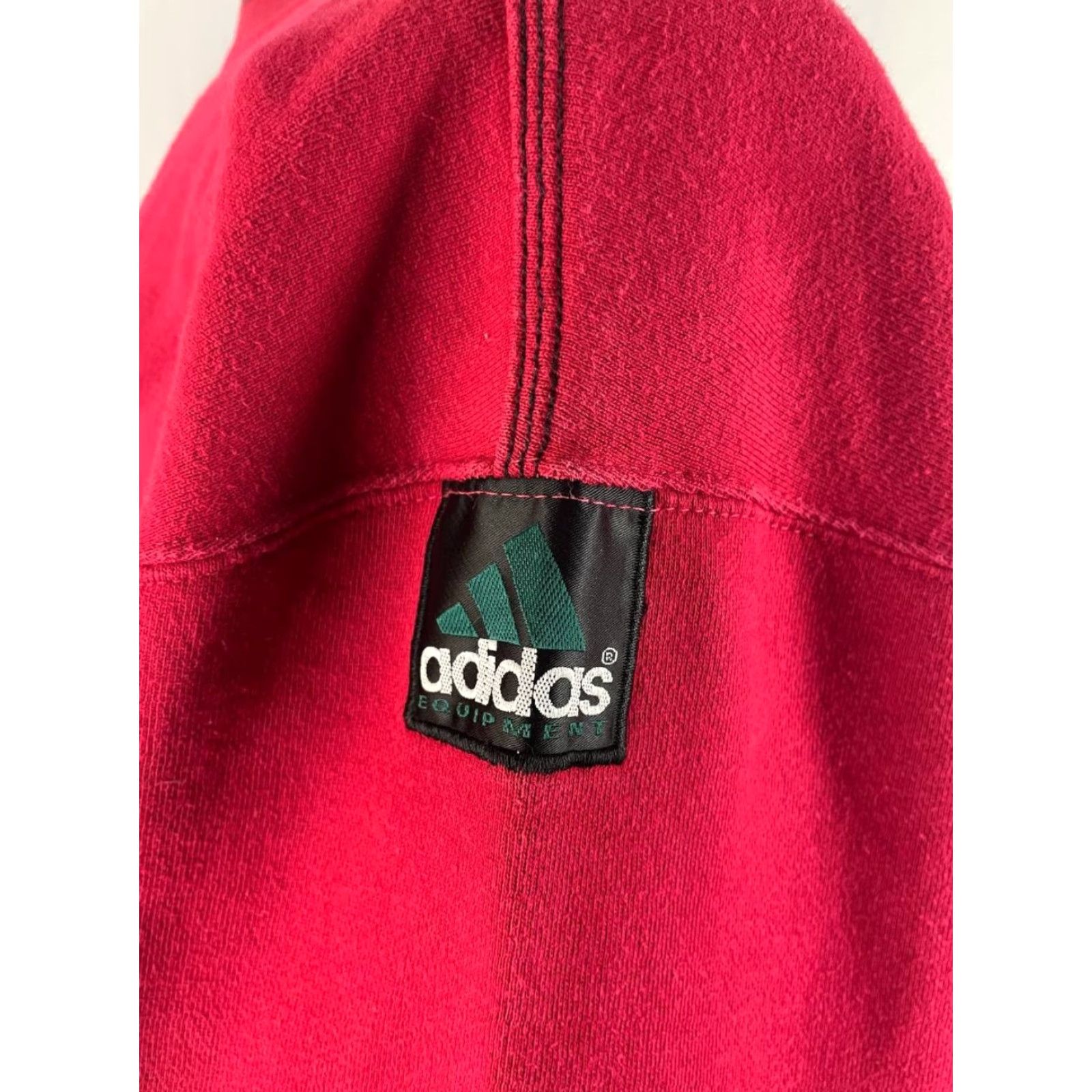 Adidas Adidas Sweatshirt Mens Size L Red Cotton Polyester Fleece Crew Neck Pullover Long Sleeve Activewear Supervised by Adidas Logo Size US L / EU 52-54 / 3 - 4 Thumbnail
