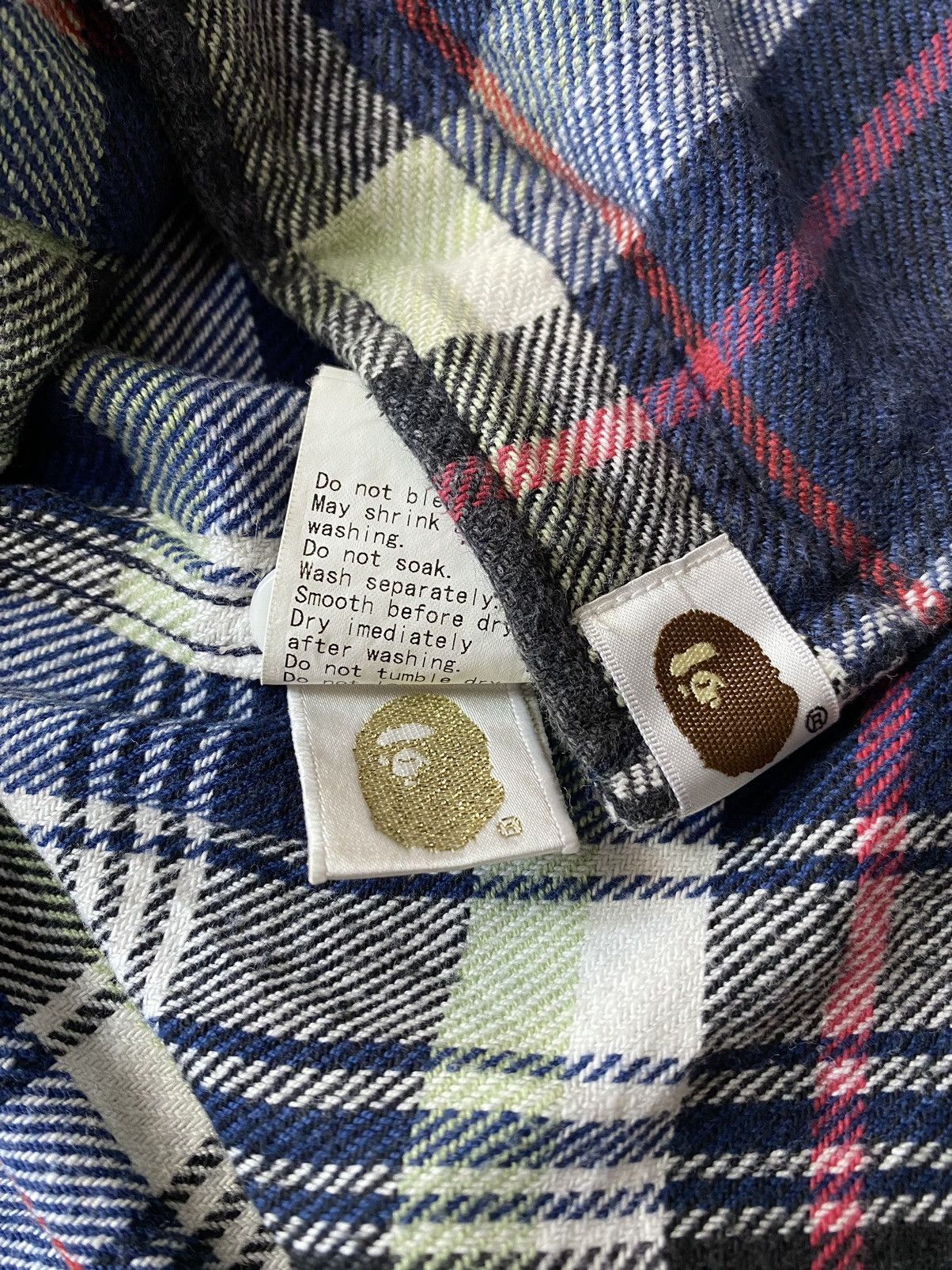 Bape Vintage Bape Flanel Shirt Size US M / EU 48-50 / 2 - 6 Thumbnail