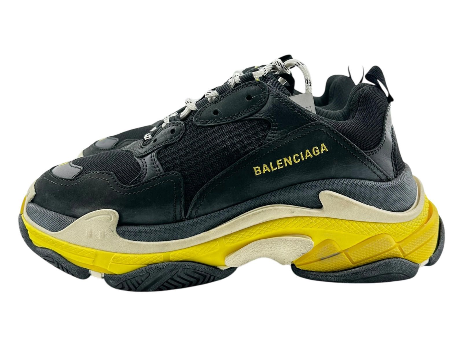 Balenciaga Balenciaga Triple S Black Yellow Sneakers EU 41 Size US 8 / EU 41 - 1 Thumbnail