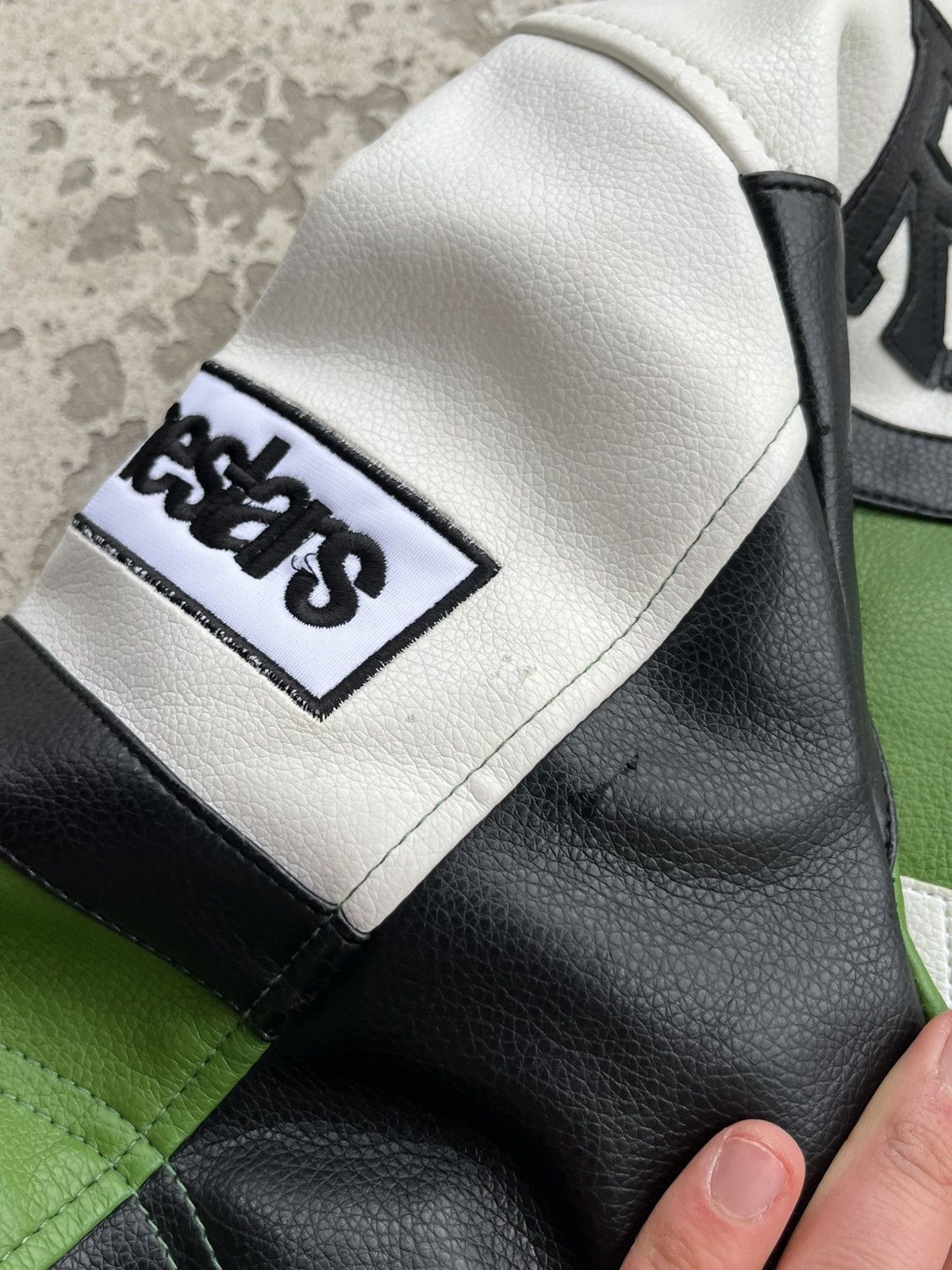 Japanese Brand Kawasaki Vintage Eco Leather PVC Motorcycle Racing Jacket Size US S / EU 44-46 / 1 - 18 Thumbnail