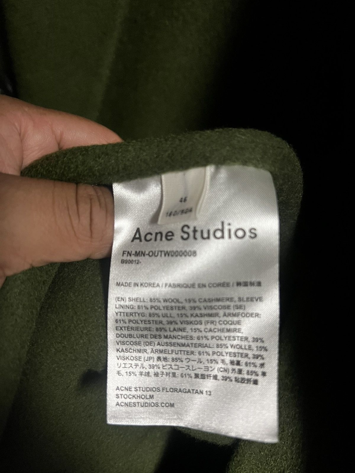 Acne Studios Short cashmere jacket Size US S / EU 44-46 / 1 - 3 Thumbnail