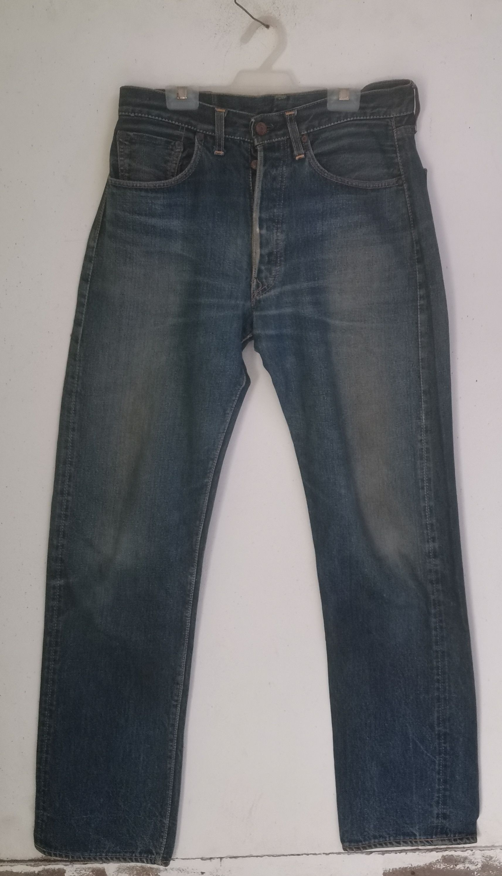 Vintage Rare vintage 50s Levi's 501xx stemp button J Size US 31 - 1 Thumbnail