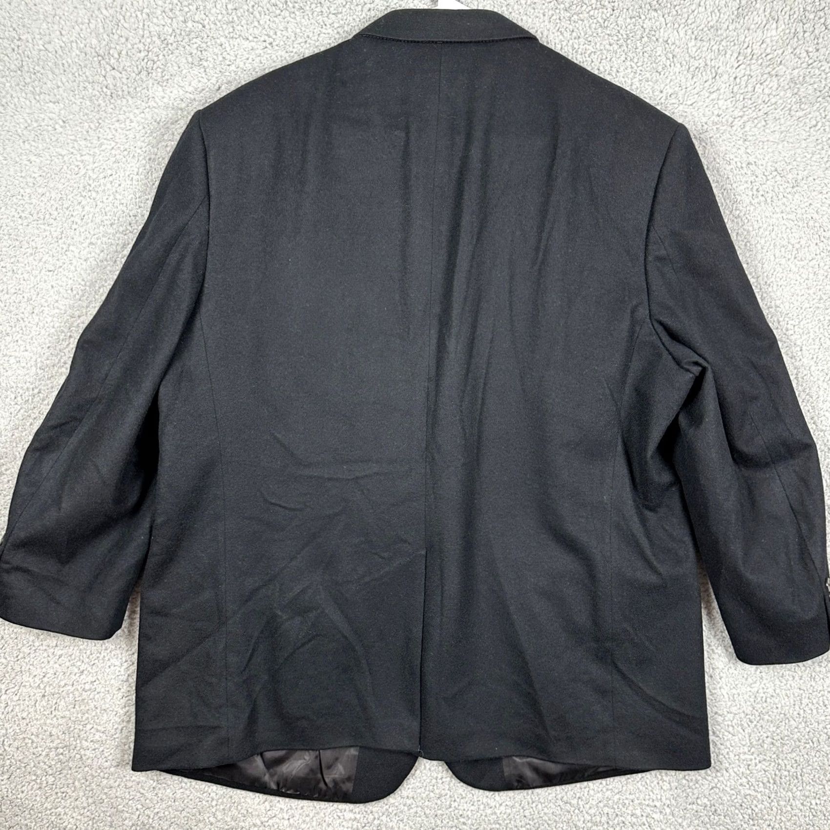 Alden Alden Street Clothier Sport Coat Blazer Mens 48R Black 2 Button 100% Cashmere Plaid Notch Lapel Vintage? Size 48R - 2 Thumbnail