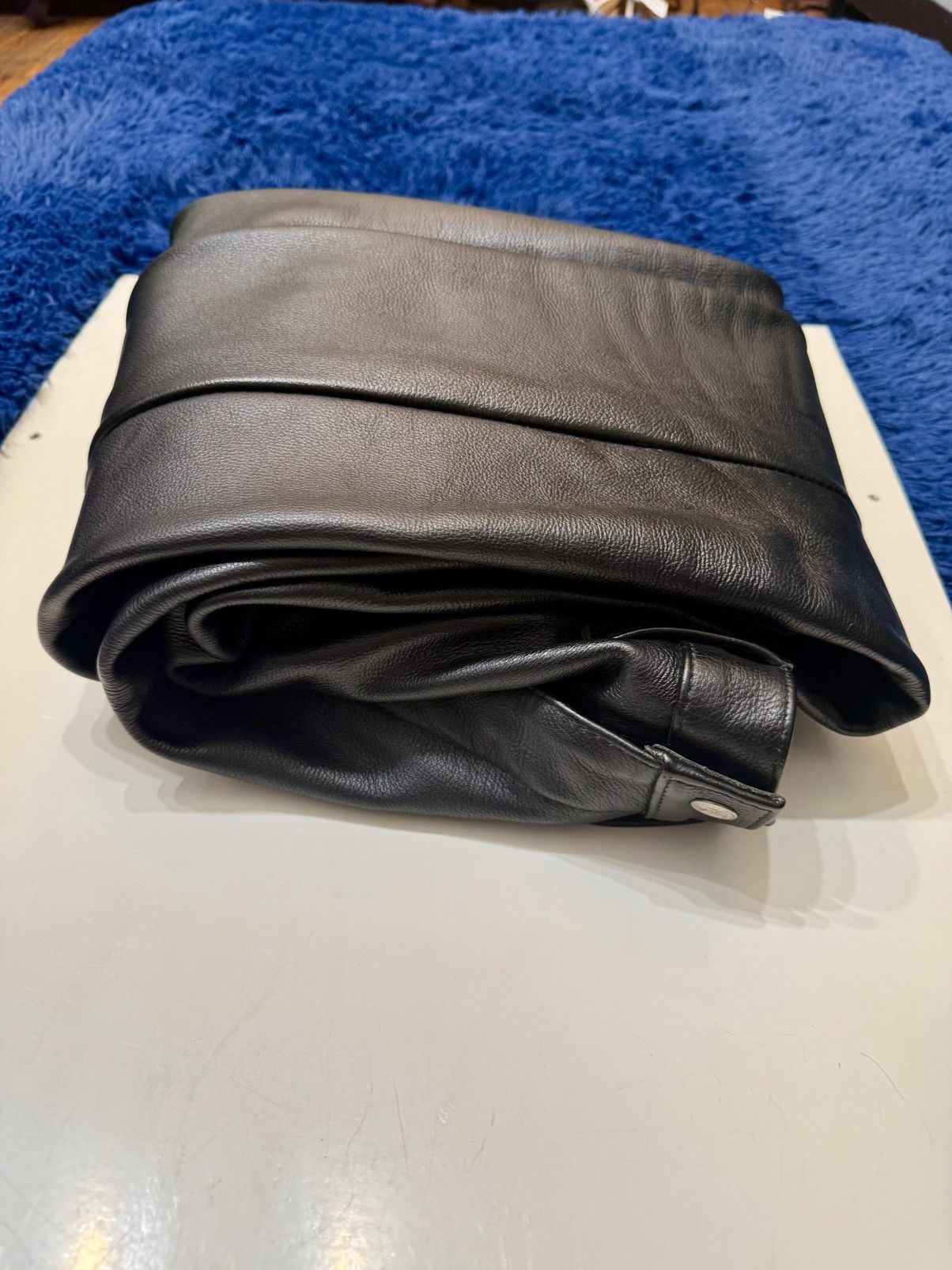 Other RARE ICONIC The Leather Man NYC Black Cowhide Leather Pants Size US 33 - 2 Thumbnail