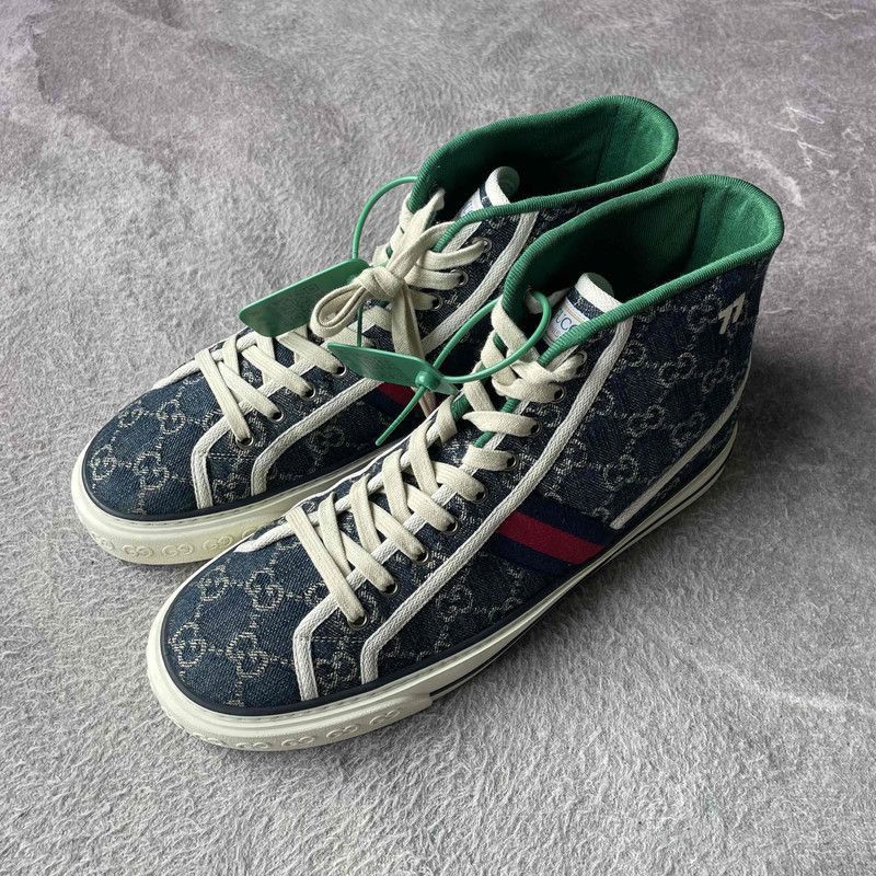 Gucci Gucci Tennis 1977 High-Top Fashion Sneakers - Size US 10.5 / EU 43-44 - 1 Thumbnail