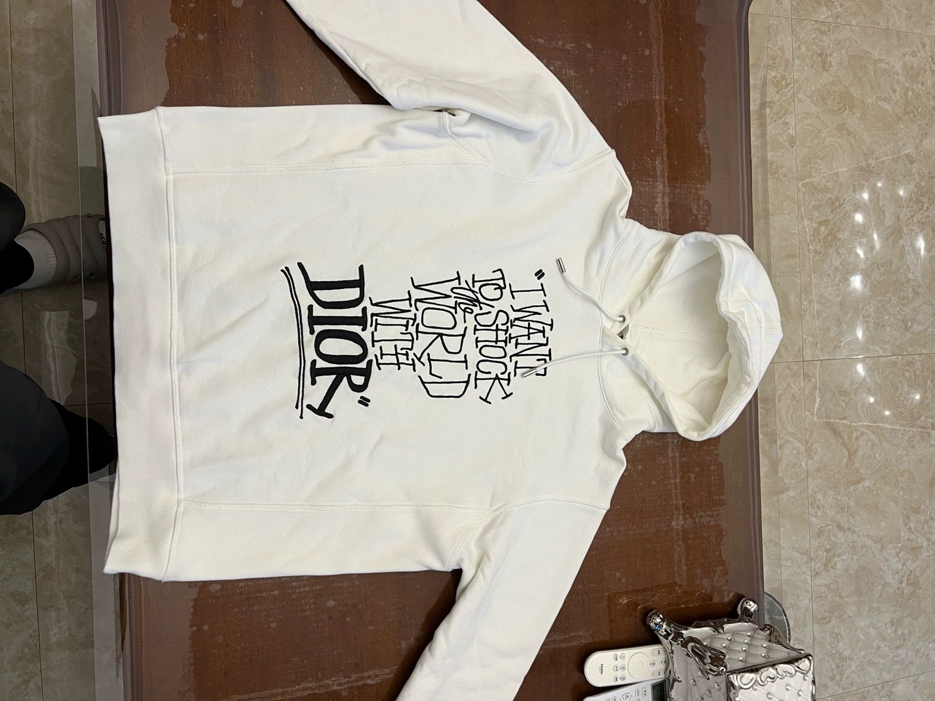 Dior Dior Embroidered Chest Logo Sweatshirt M 95 Authentic Size US M / EU 48-50 / 2 - 1 Thumbnail