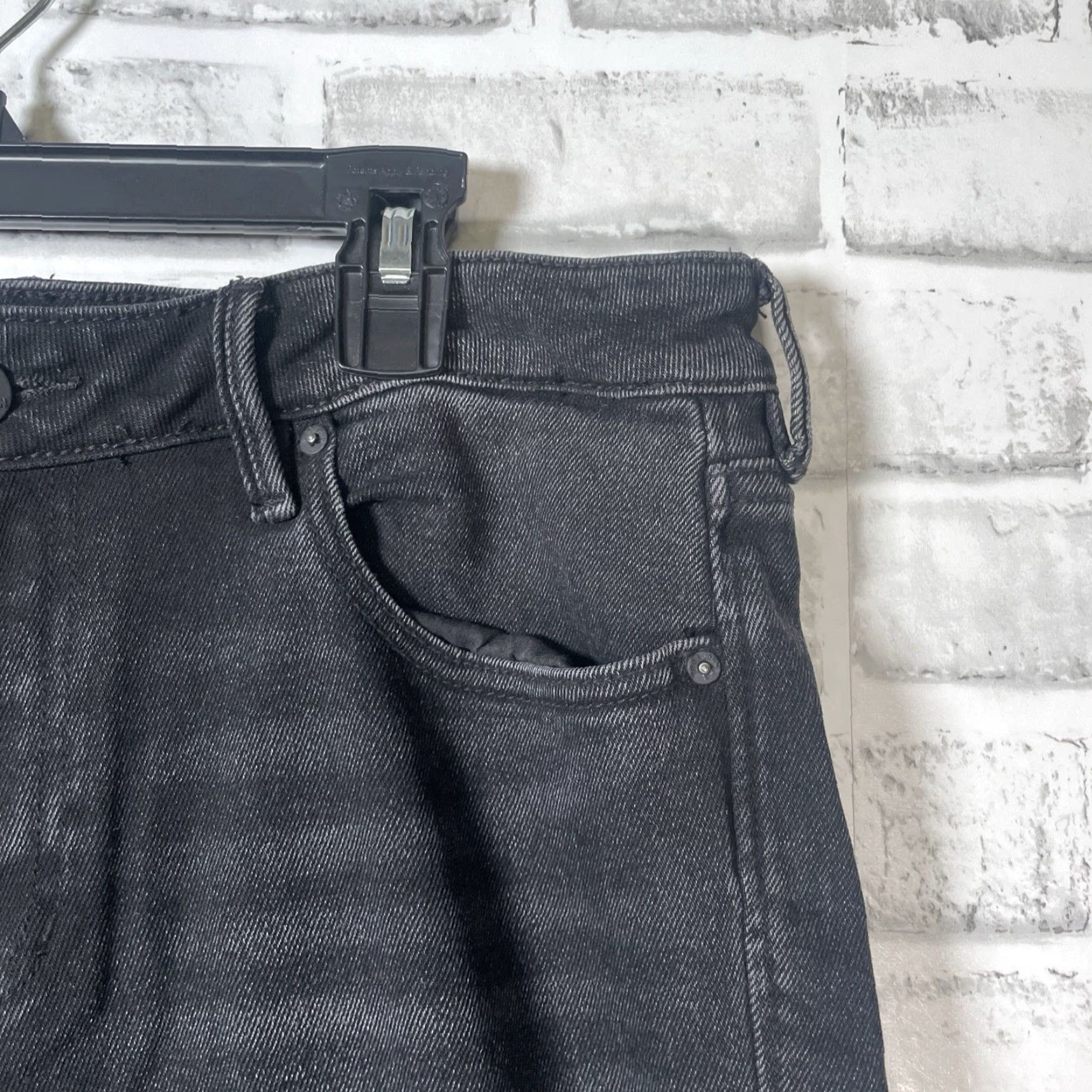 Denime NWT Dear John Black Distressed Denim Jeans Womens Size 28 Inseam 27 Size 28" / US 6 / IT 42 - 2 Thumbnail