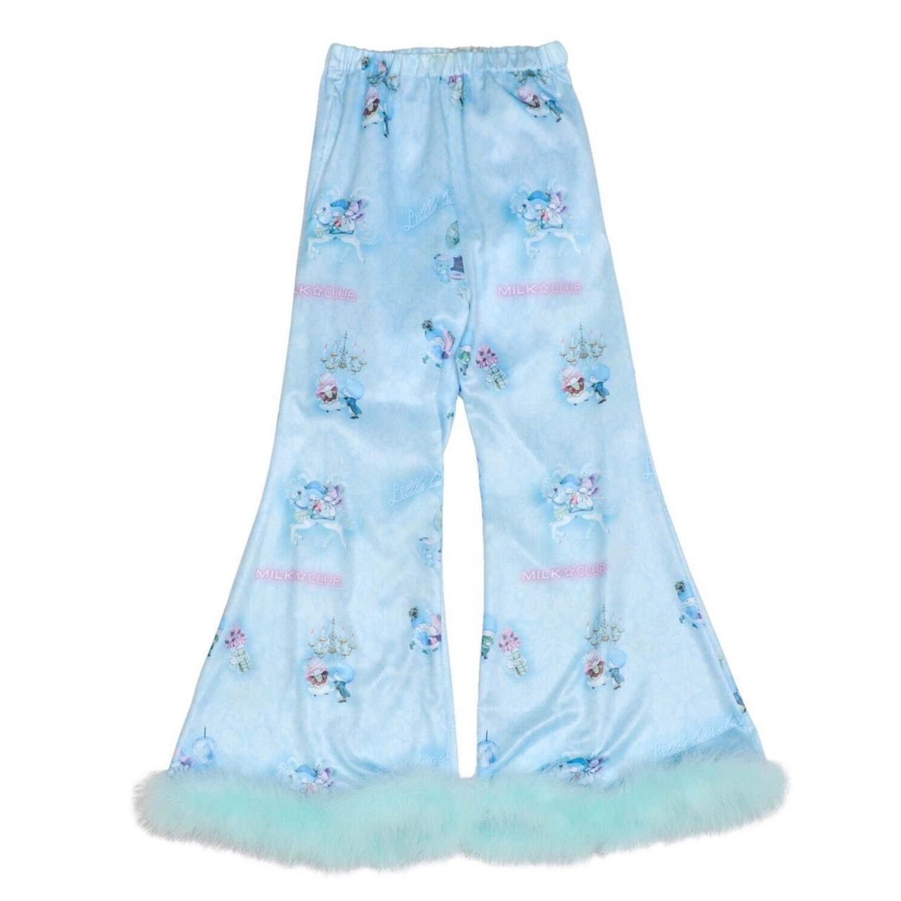 MILK MILK LAND x Little Twin Stars Flared Sweatpants Size 28" / US 6 / IT 42 - 2 Thumbnail