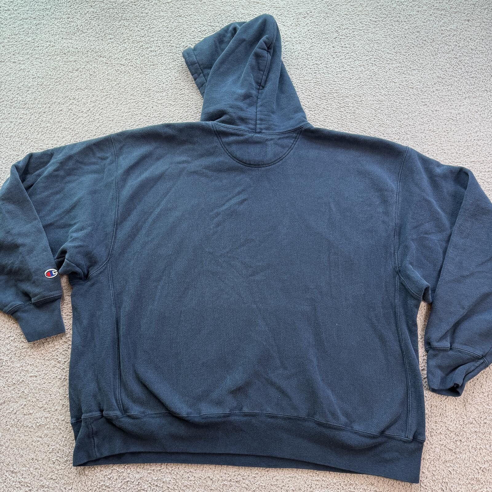 Champion Vintage Y2K Champion Reverse Weave Baseball Hoodie Navy XXL Size US XXL / EU 58 / 5 - 2 Thumbnail