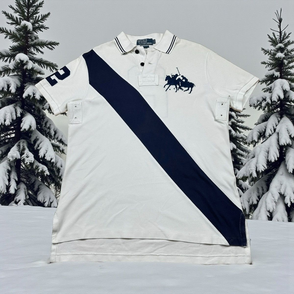 Ralph Lauren Ralph Lauren Polo Shirt Big Pony White Chief Keef White M Size US M / EU 48-50 / 2 - 1 Thumbnail