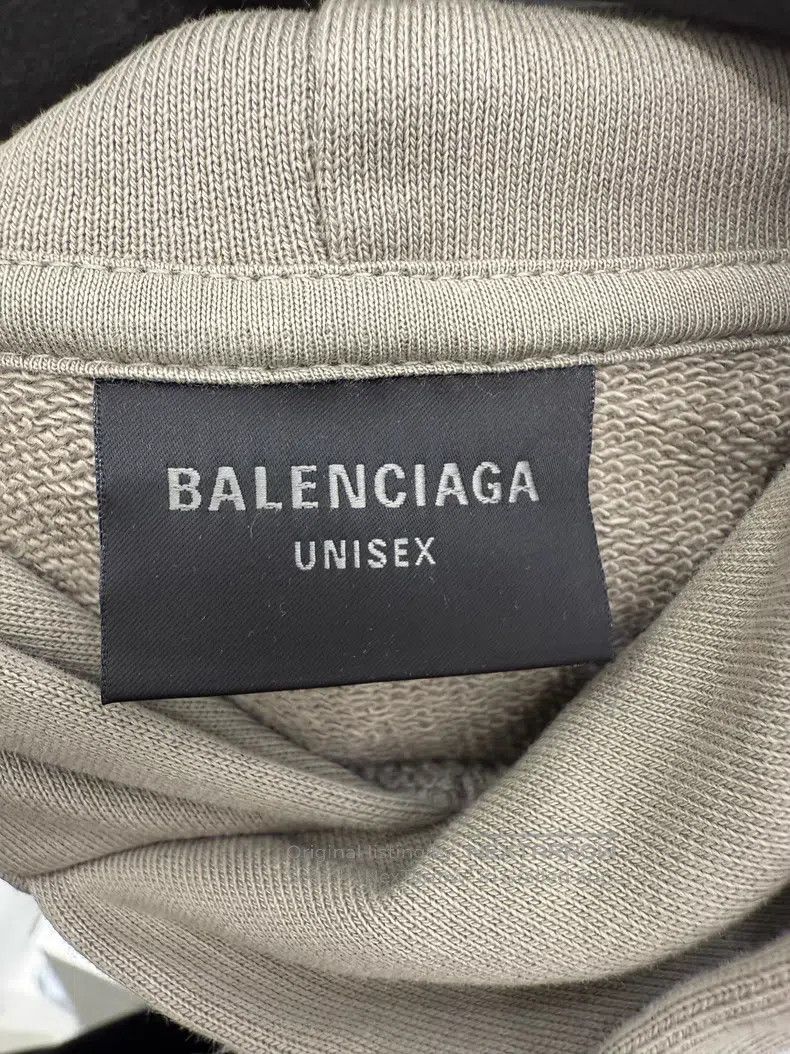 Balenciaga Balenciaga Grey Embroidered Logo Sweatshirt Size US M / EU 48-50 / 2 - 5 Thumbnail