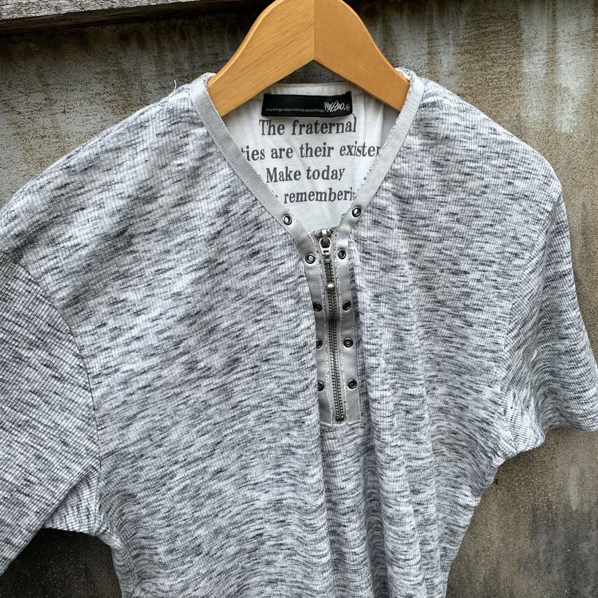 Le Grande Bleu (L.G.B.) JAPANESE ZIP HANLEY TSHIRT GOTHIC PUNK STYLE Size US XL / EU 56 / 4 - 8 Thumbnail