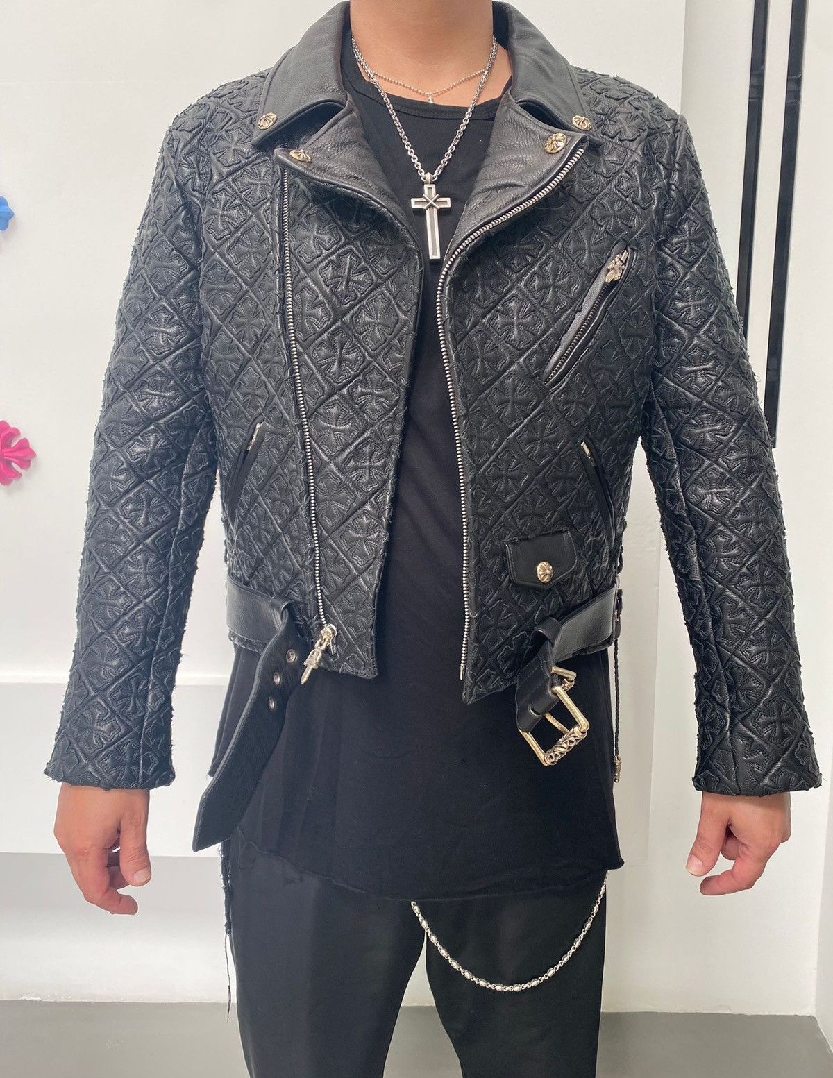 Chrome Hearts Chrome Hearts JJ Dean Mathematical Leather Jacket Size US XL / EU 56 / 4 - 21 Thumbnail