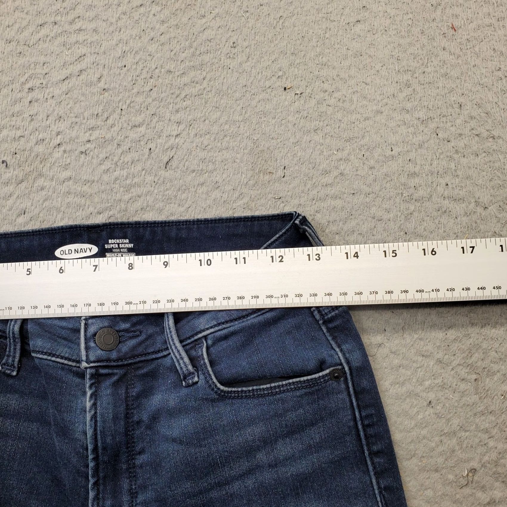 Old Navy Old Navy Rockstar Jeans Womens 6 Blue Denim High Rise Skinny Jeans 5-Pocket Denim Denim Blue Womens Size 6 VINTAGE? Size 28" / US 6 / IT 42 - 6 Thumbnail