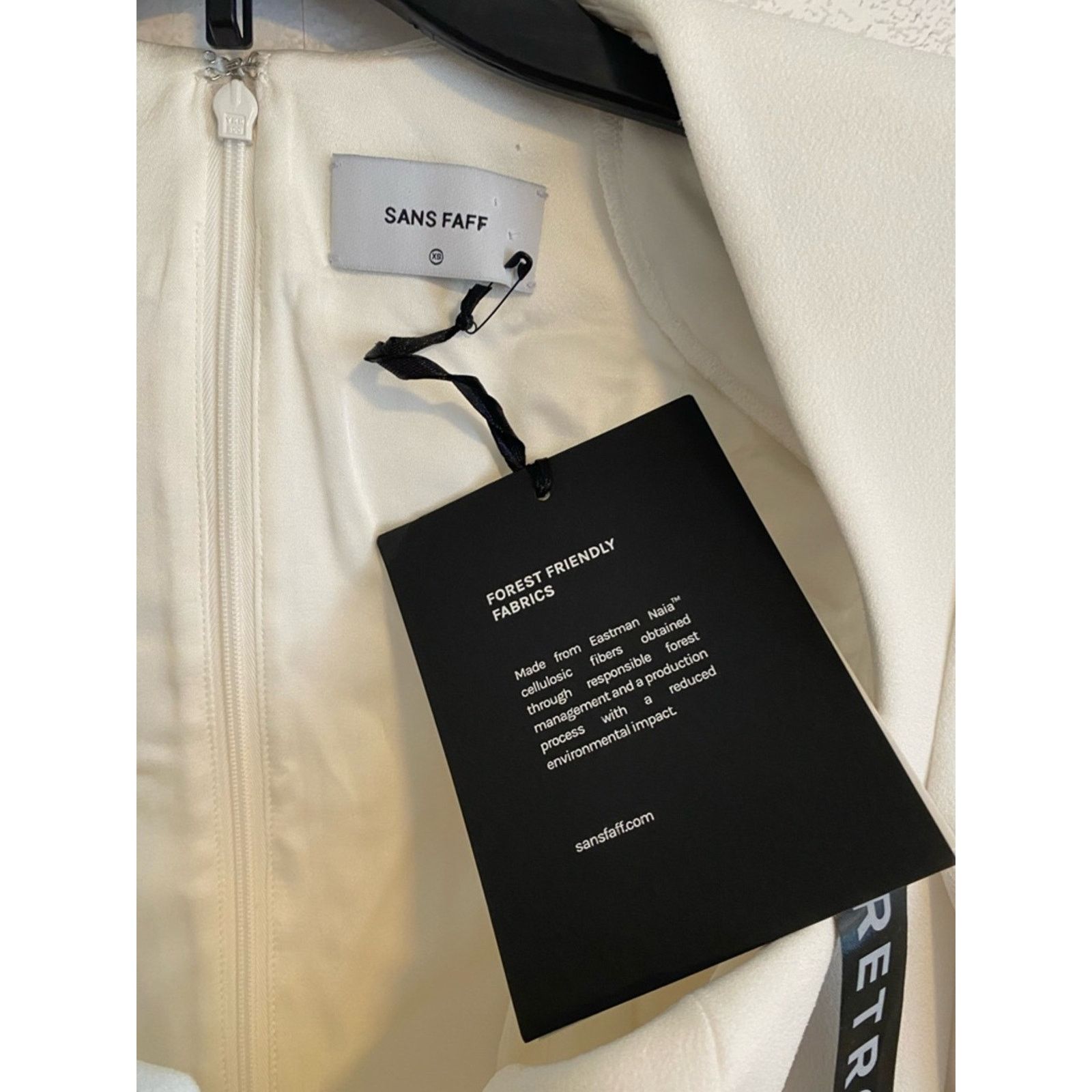 Retrofete New Retrofete Sans Faff $565 Simone Mini V Dress Wht XS NWT Size XS / US 0-2 / IT 36-38 - 6 Thumbnail