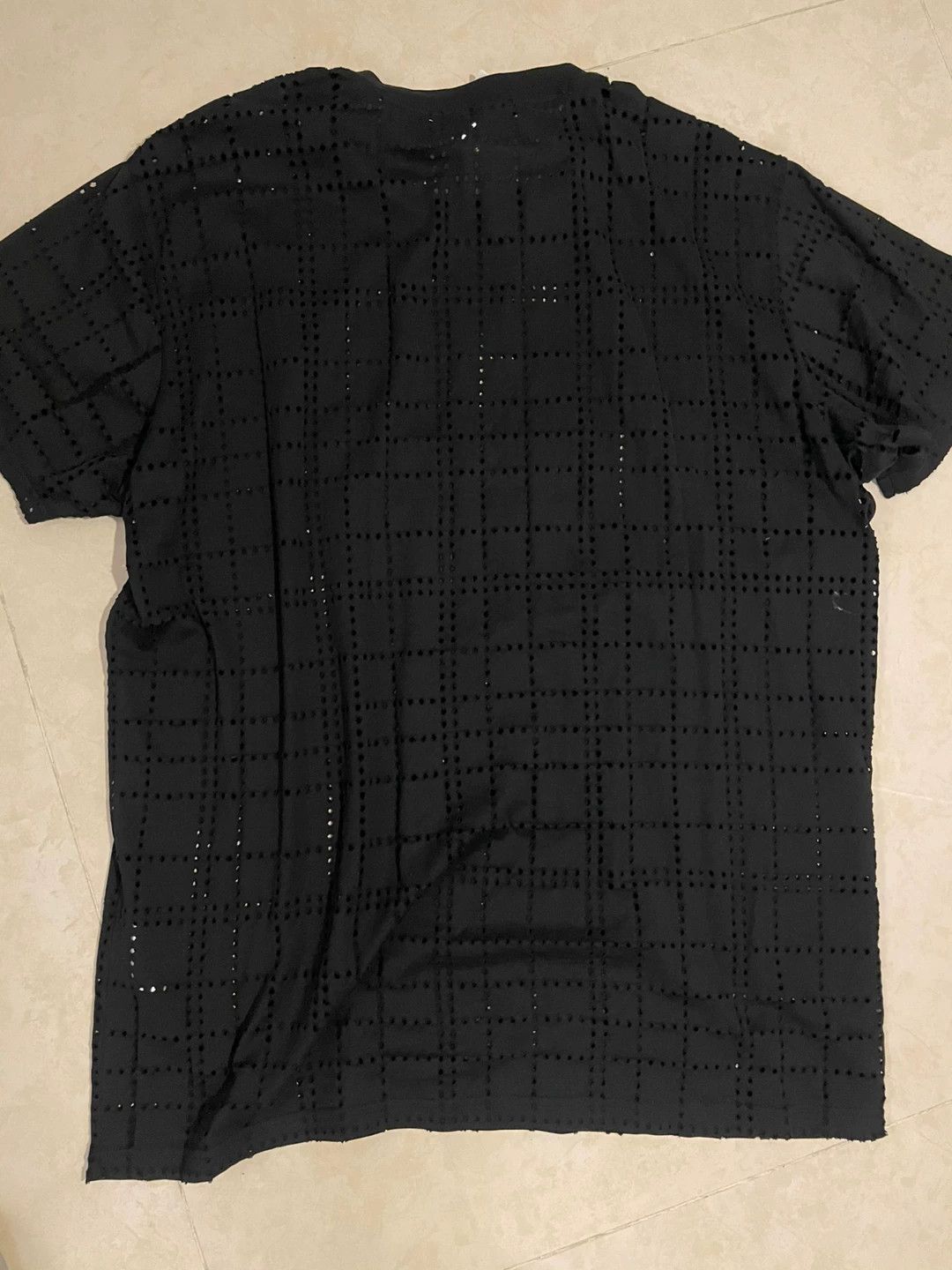 Givenchy GVC Embroidered Logo Distressed Black Short Sleeve T-shirt Size US L / EU 52-54 / 3 - 3 Thumbnail